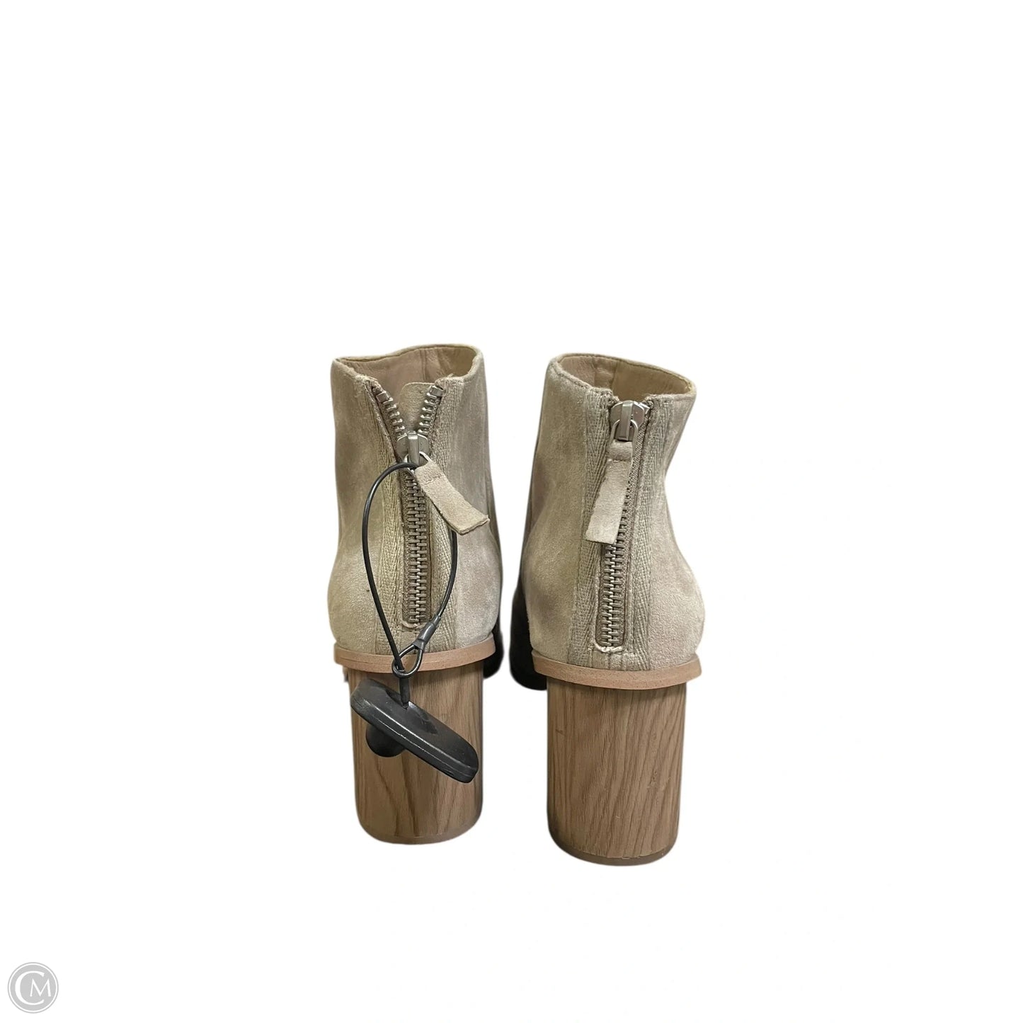 Boots Ankle Heels By Splendid In Tan, Size: 8.5