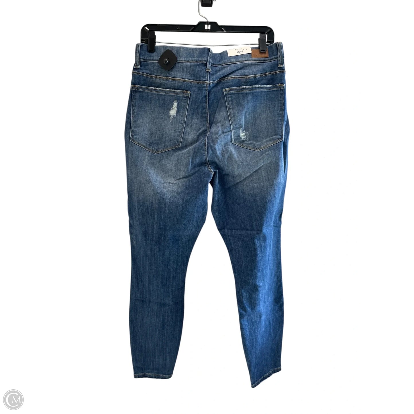 Jeans Skinny By Judy Blue In Blue Denim, Size: 16