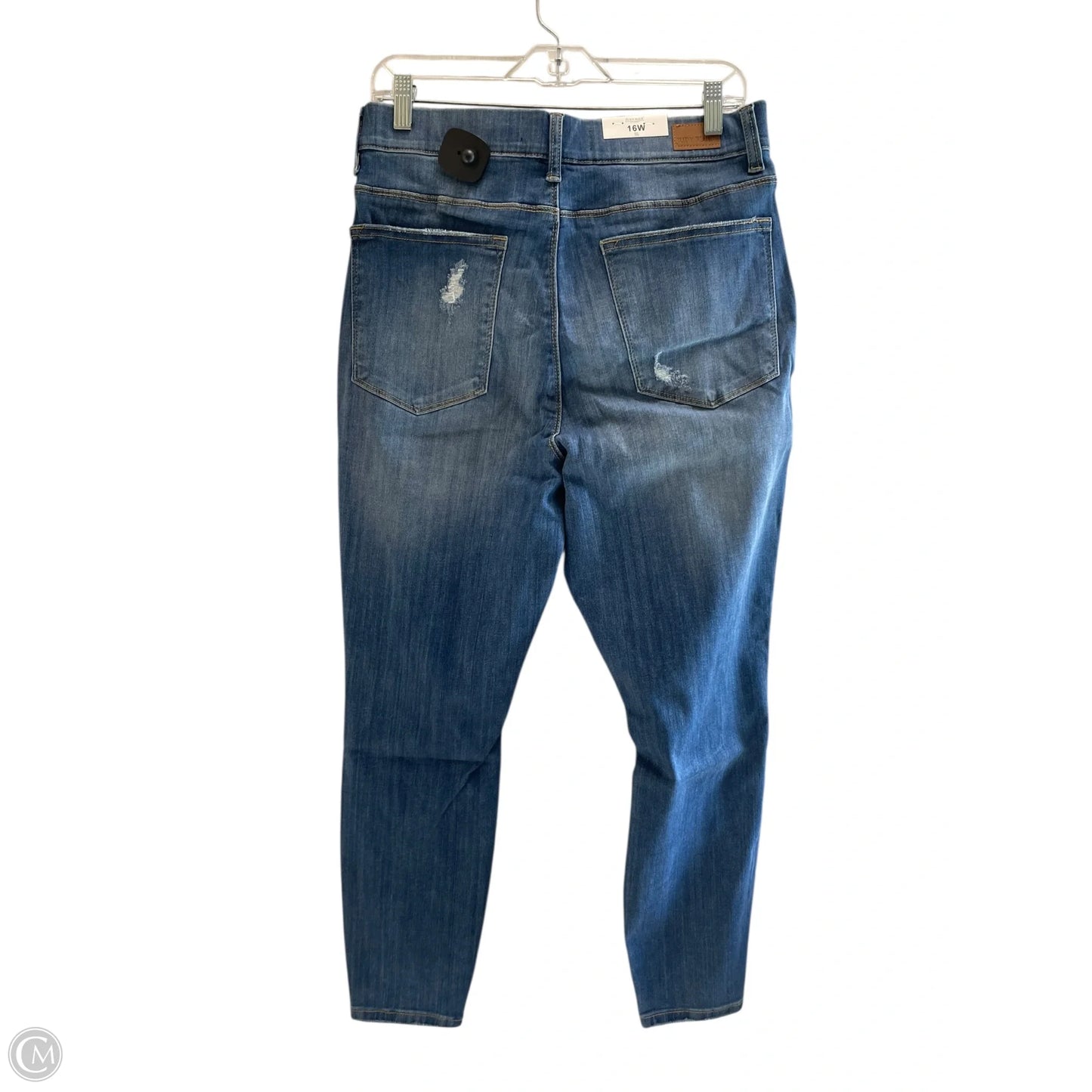 Jeans Skinny By Judy Blue In Blue Denim, Size: 16