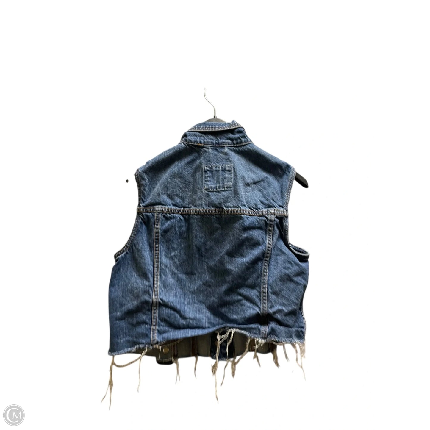 Vest Other By Abercrombie And Fitch In Blue Denim, Size: M