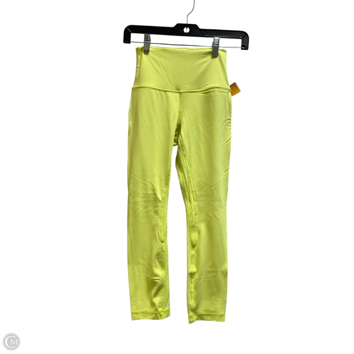 Athletic Leggings By Lululemon In Yellow, Size: 4