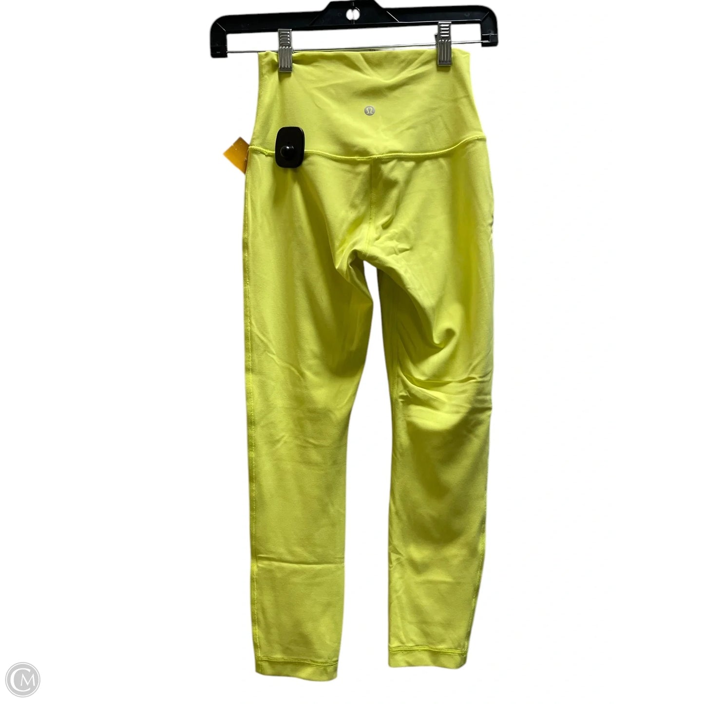 Athletic Leggings By Lululemon In Yellow, Size: 4