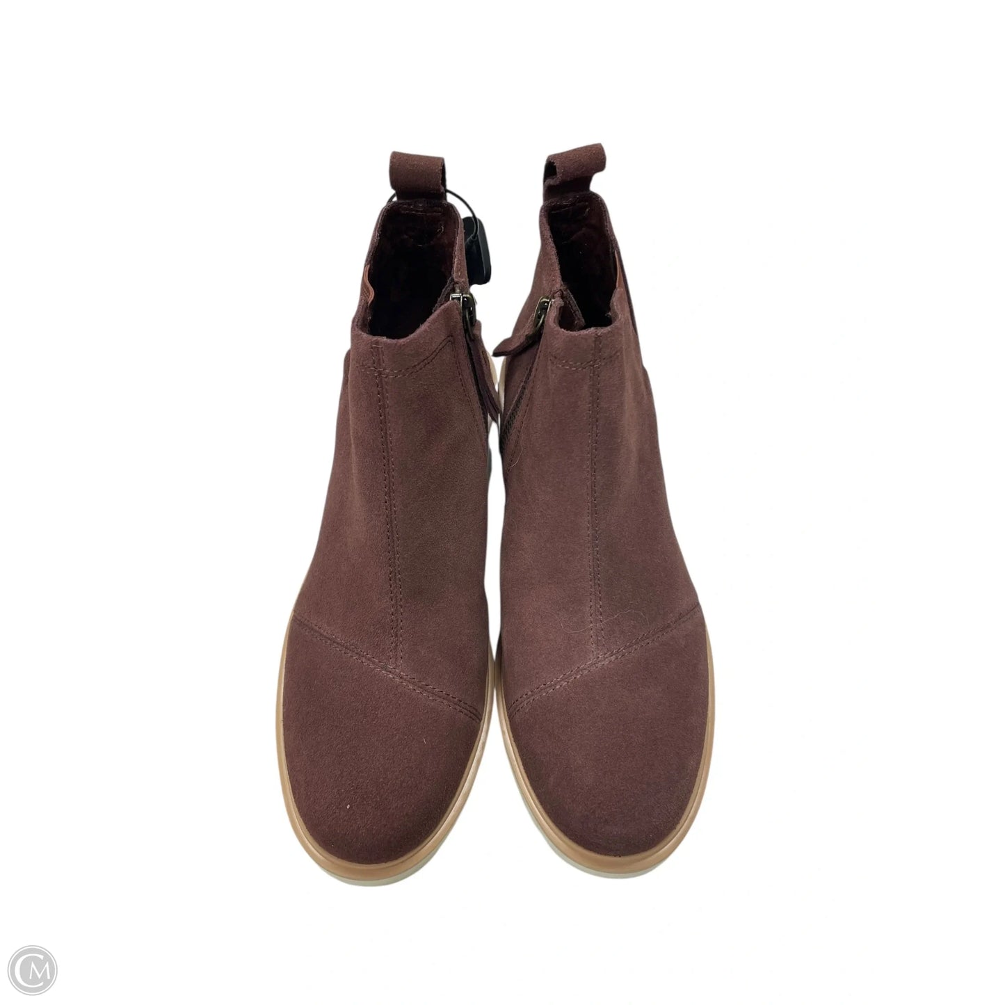 Boots Ankle Flats By Toms In Brown, Size: 7