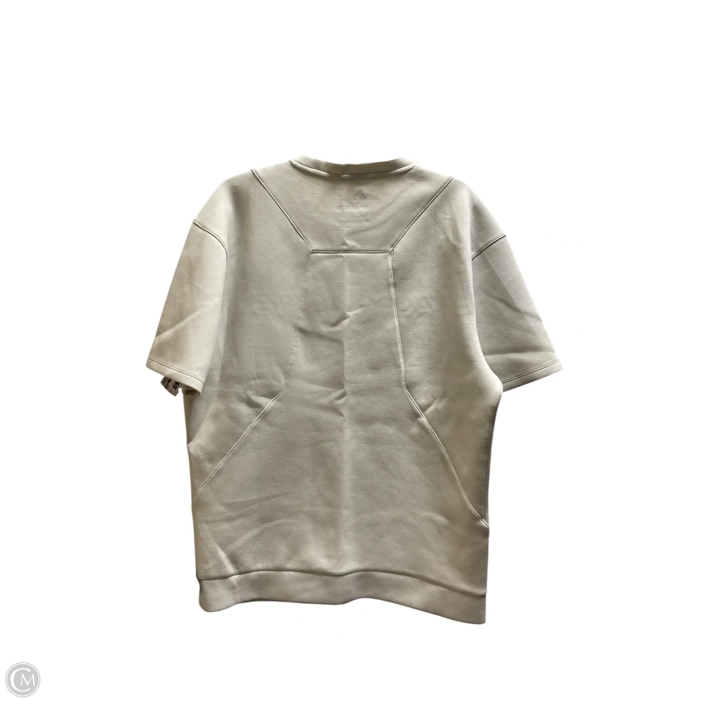 Athletic Top Short Sleeve By Alphalete In Tan, Size: L