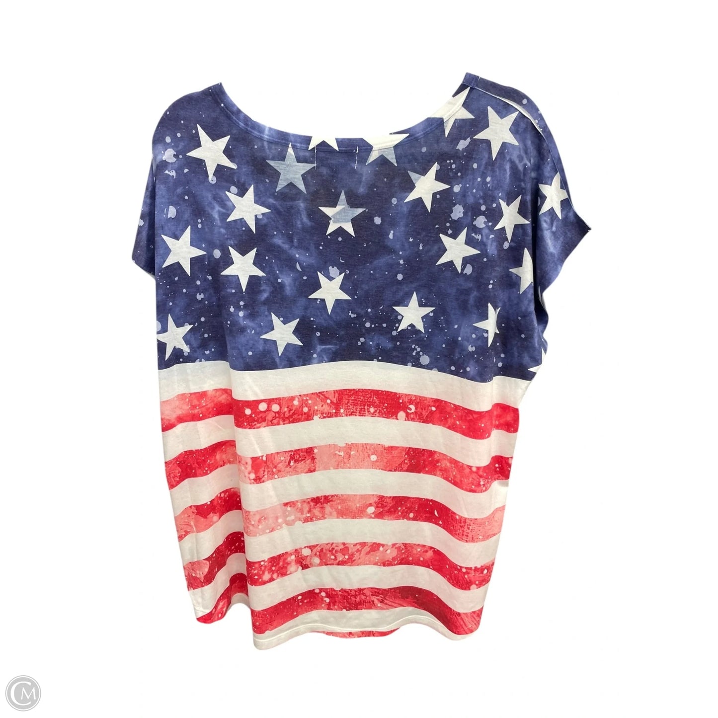 Top Short Sleeve By Clothes Mentor In Red, Size: Xxl