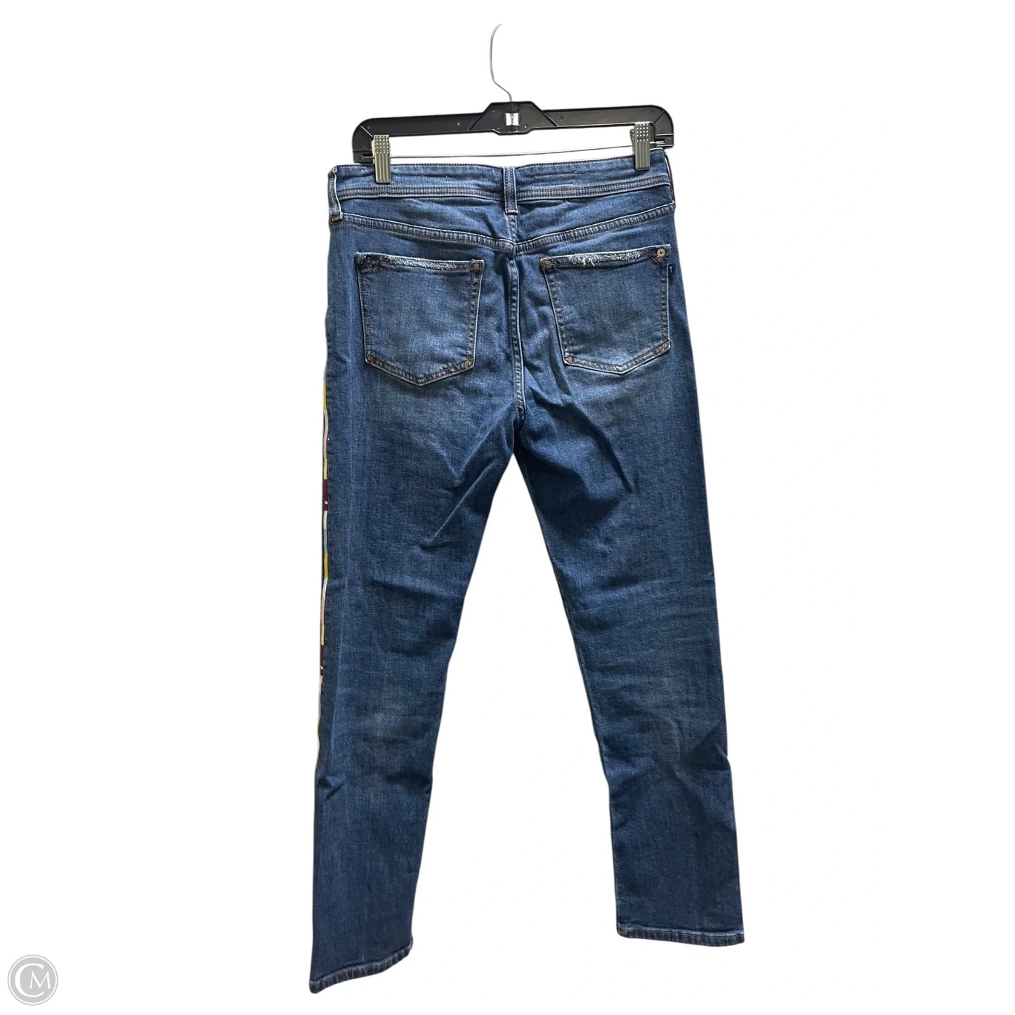 Jeans Cropped By Pilcro In Blue Denim, Size: 4