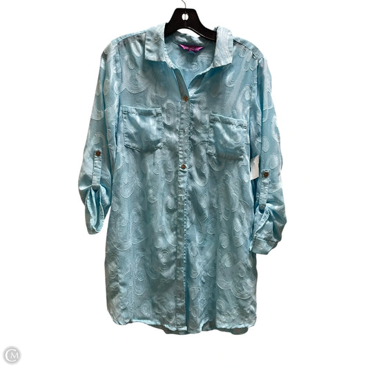 Top Long Sleeve Designer By Lilly Pulitzer In Blue, Size: S