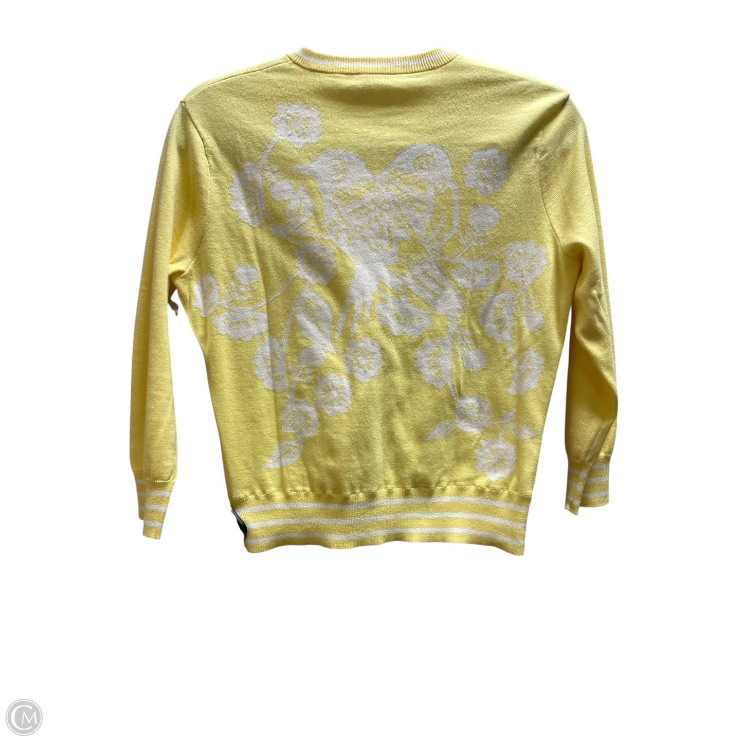 Sweater Cardigan Designer By Lilly Pulitzer In Yellow, Size: S