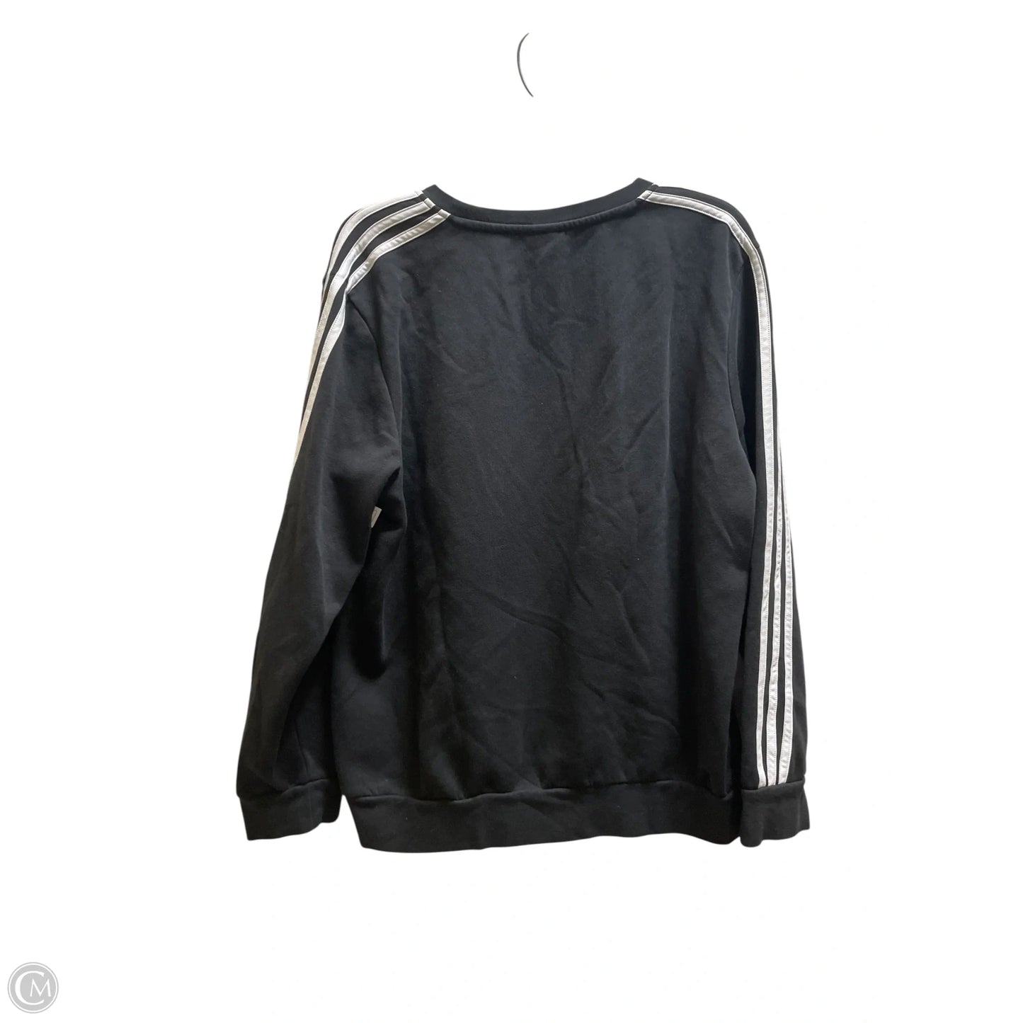 Sweatshirt Collar By Adidas In Black, Size: 2x