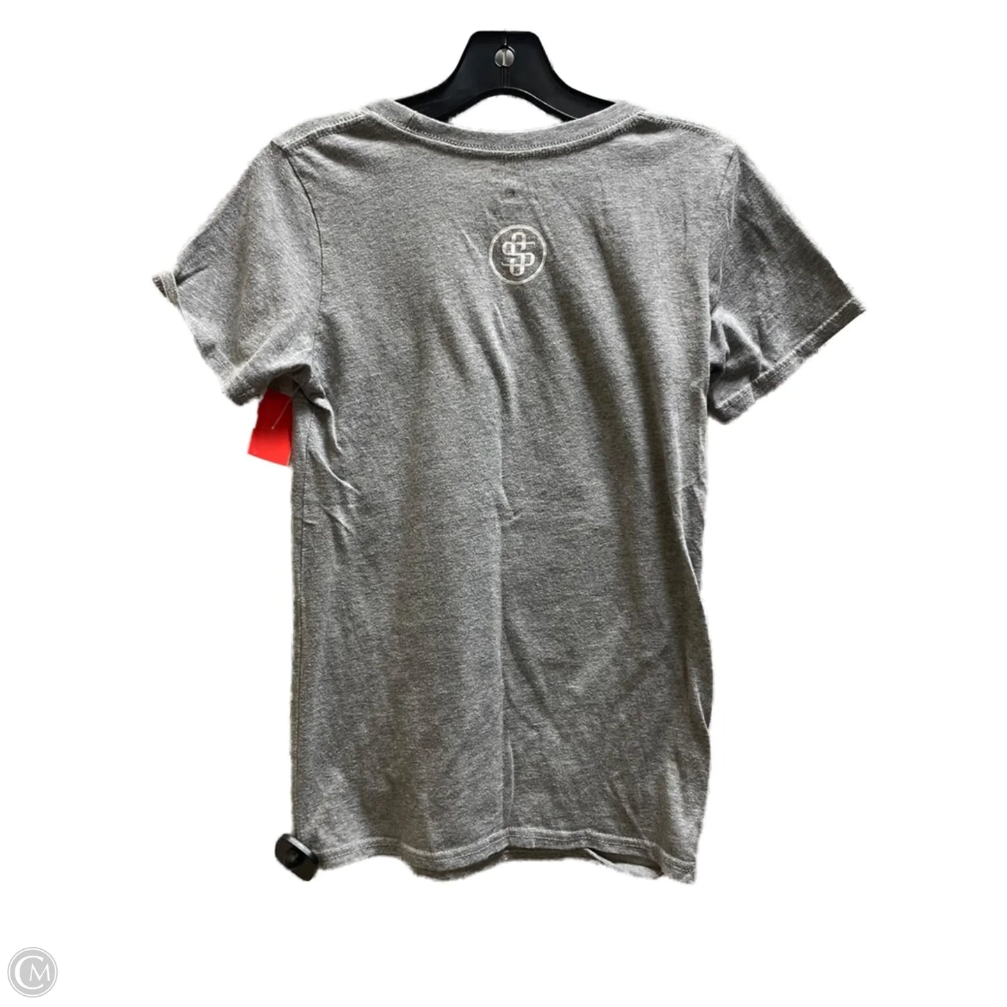 Top Short Sleeve By Simply Southern In Grey, Size: S