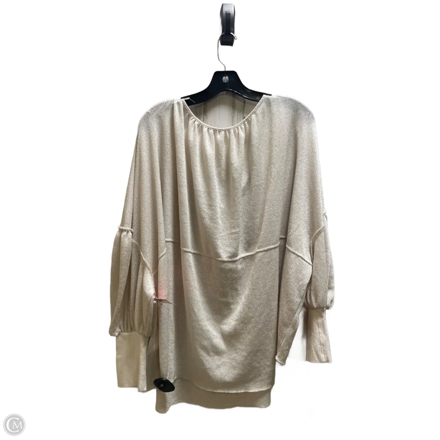 Top Long Sleeve By Free People In Tan, Size: L