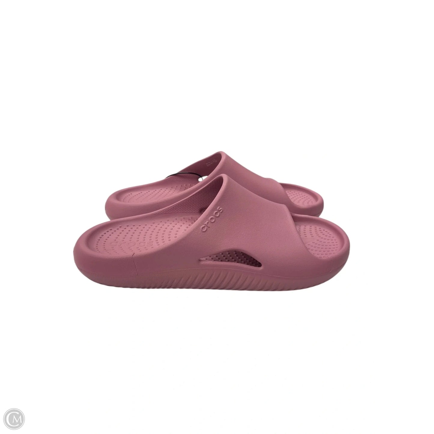 Sandals Flats By Crocs In Pink, Size: 11