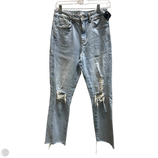 Jeans Boot Cut By Zara In Blue Denim, Size: 4