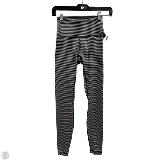 Athletic Leggings By Lululemon In Striped Pattern, Size: 4
