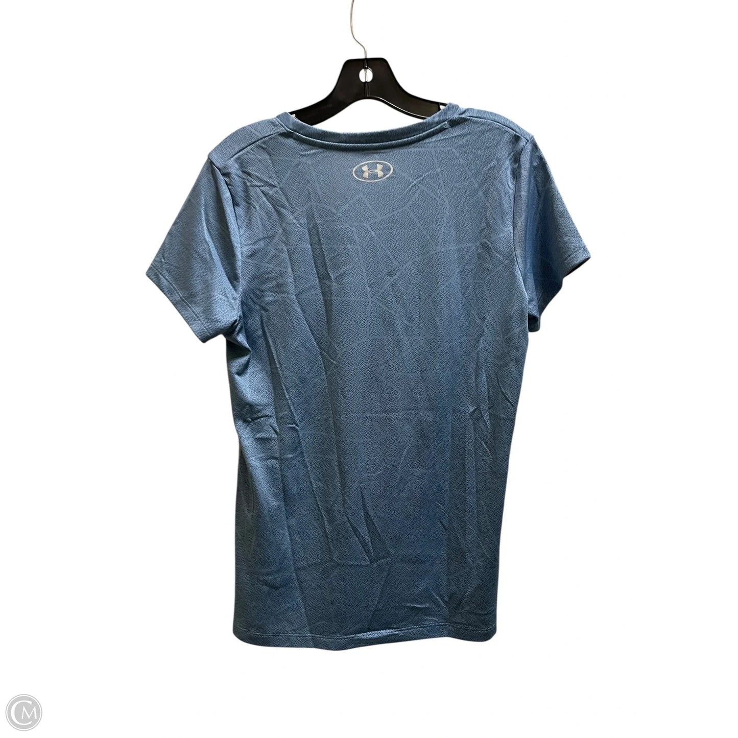 Athletic Top Short Sleeve By Under Armour In Blue, Size: M