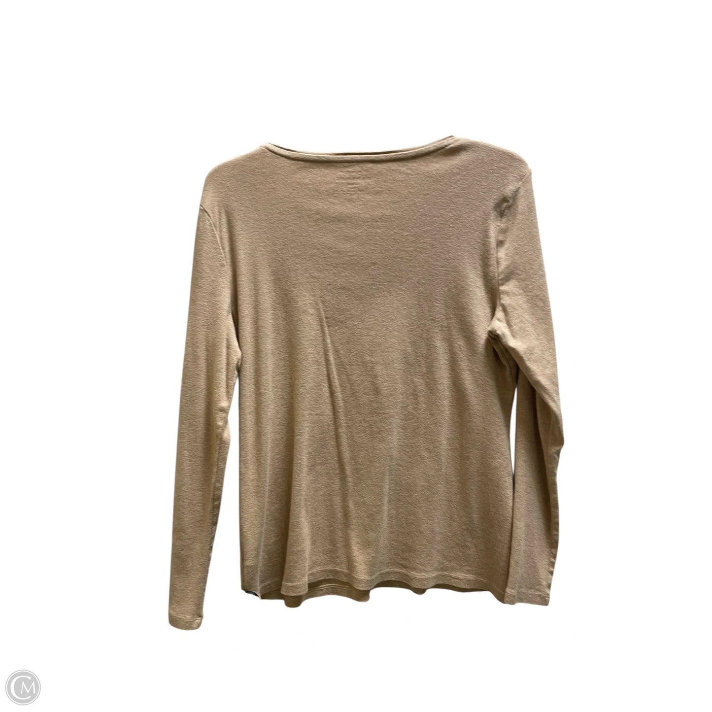 Top Long Sleeve By Talbots In Brown, Size: L