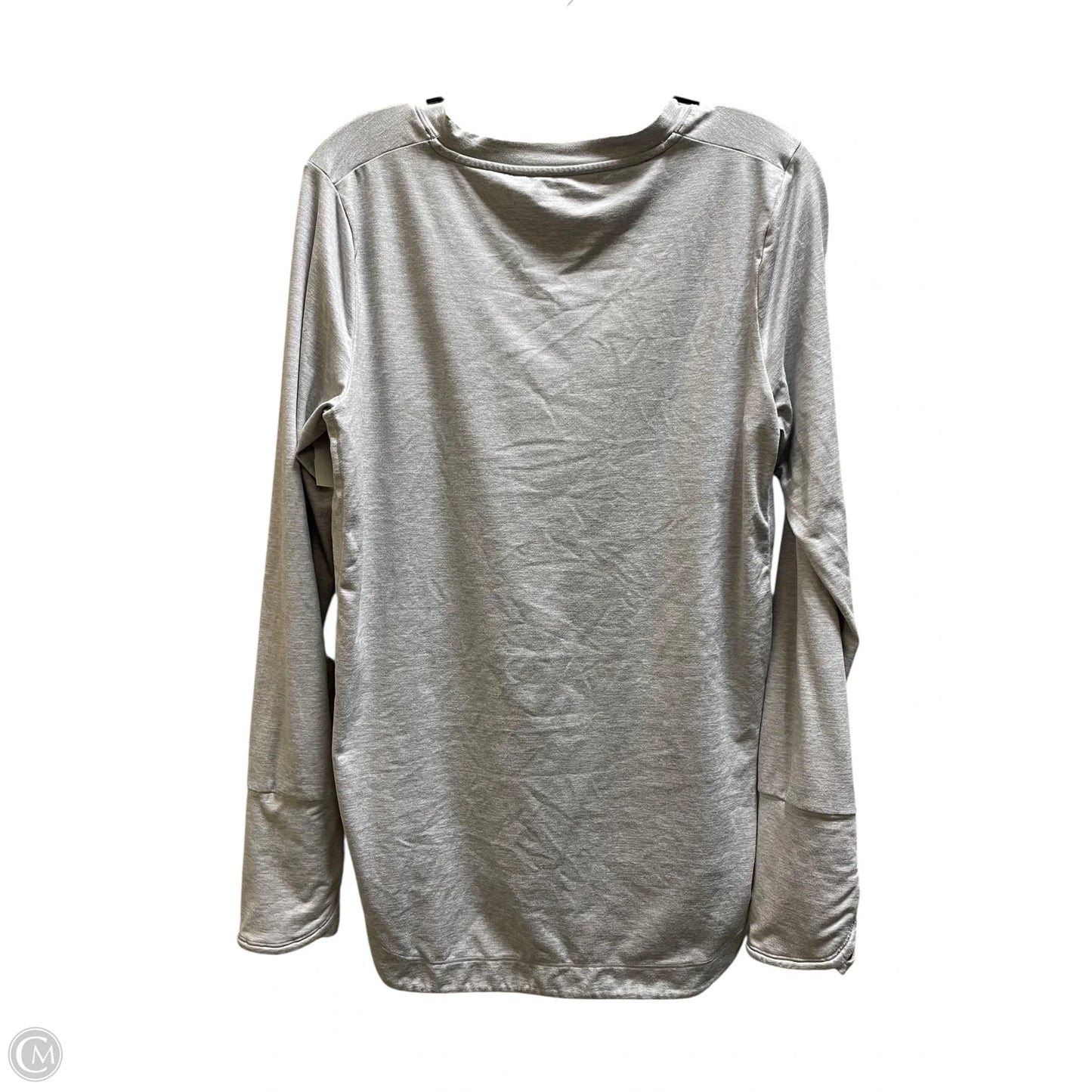 Athletic Top Long Sleeve Collar By Athleta In Grey, Size: M