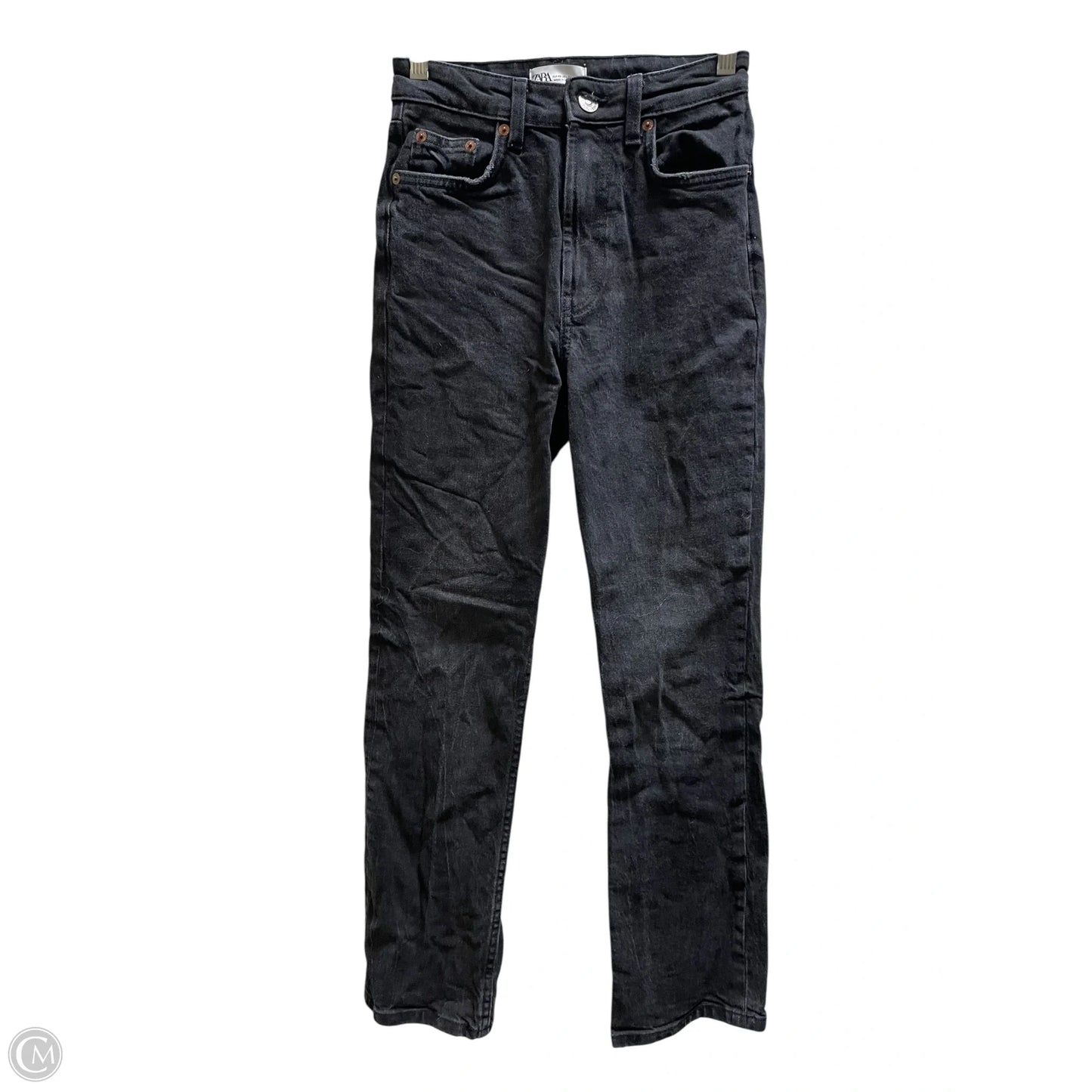 Jeans Straight By Zara In Black, Size: 0