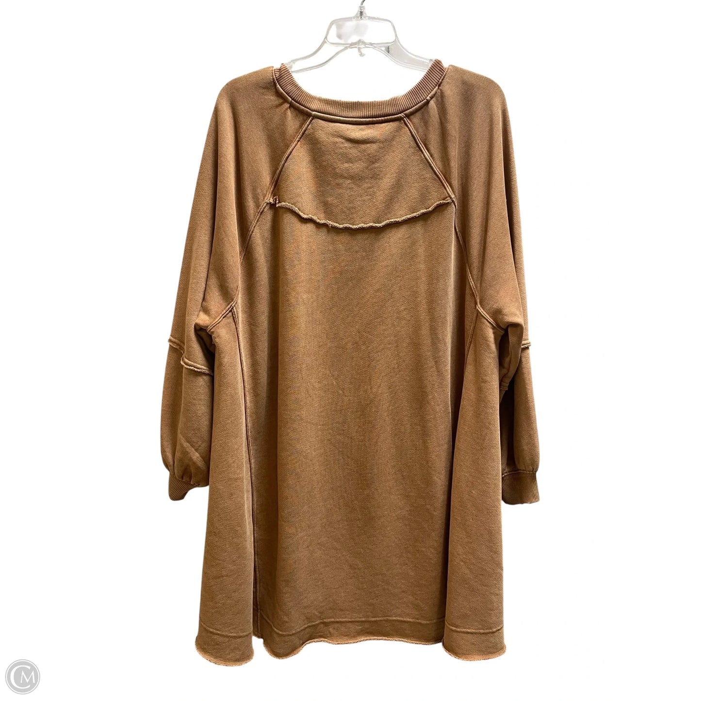 Sweatshirt Collar By American Eagle In Brown, Size: L