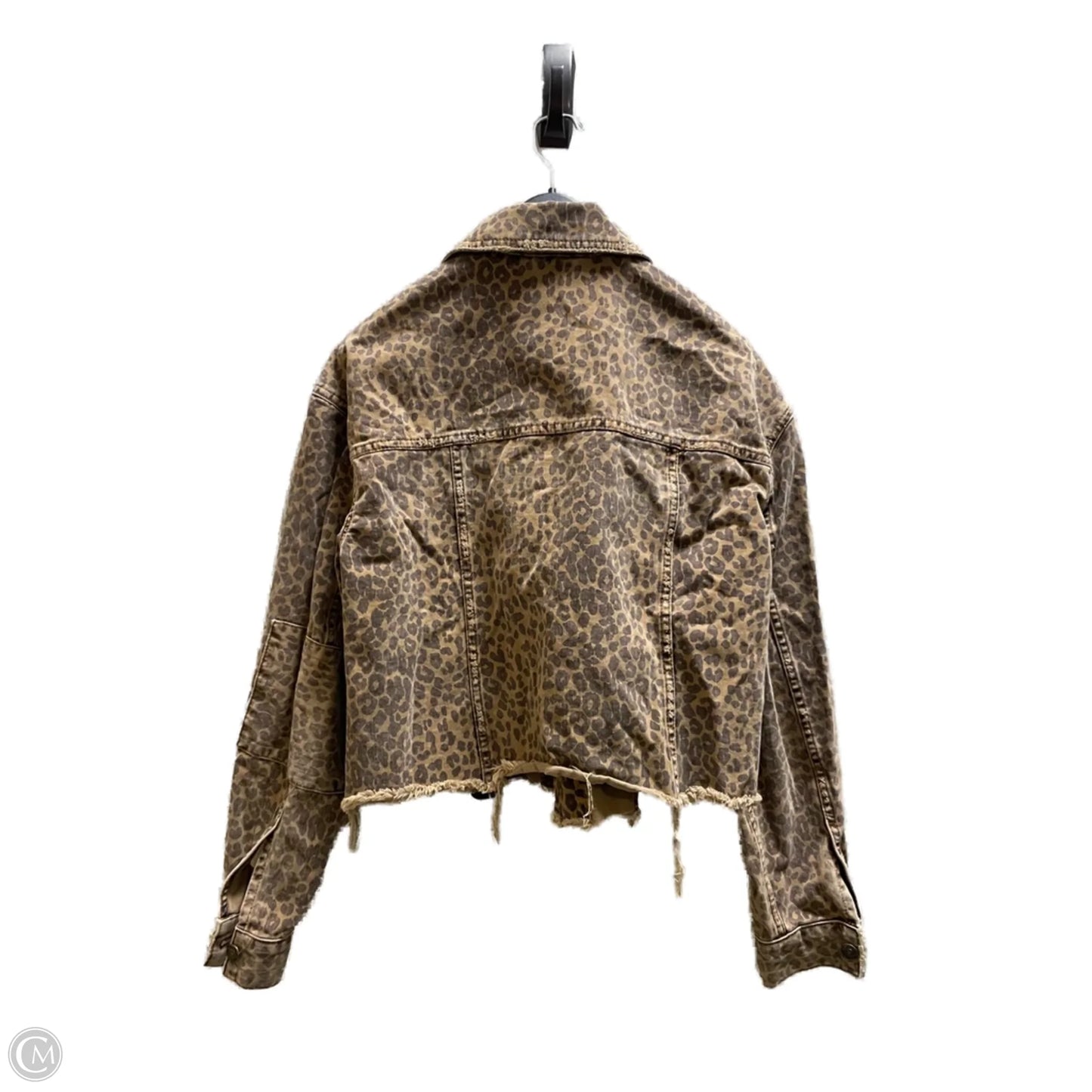 Jacket Denim By Free People In Animal Print, Size: S