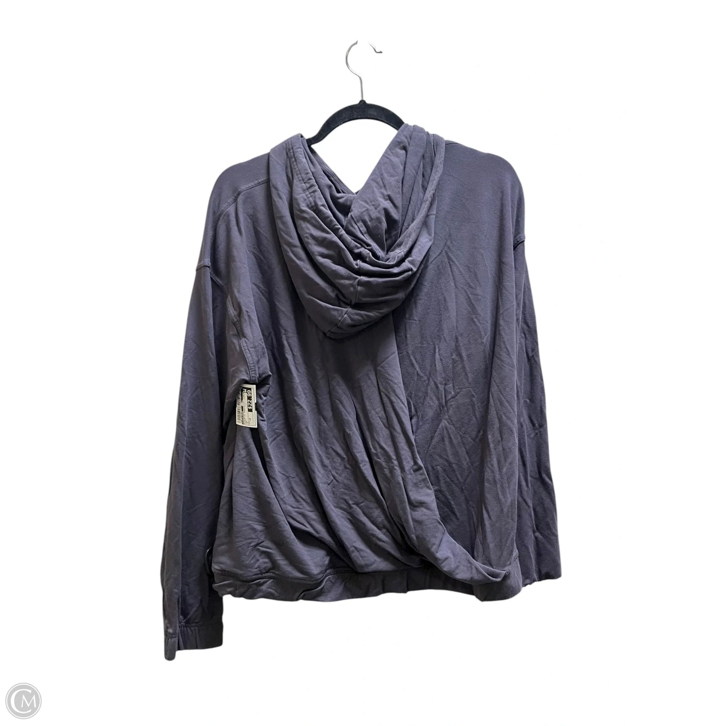 Athletic Sweatshirt Hoodie By Lululemon In Grey, Size: 12