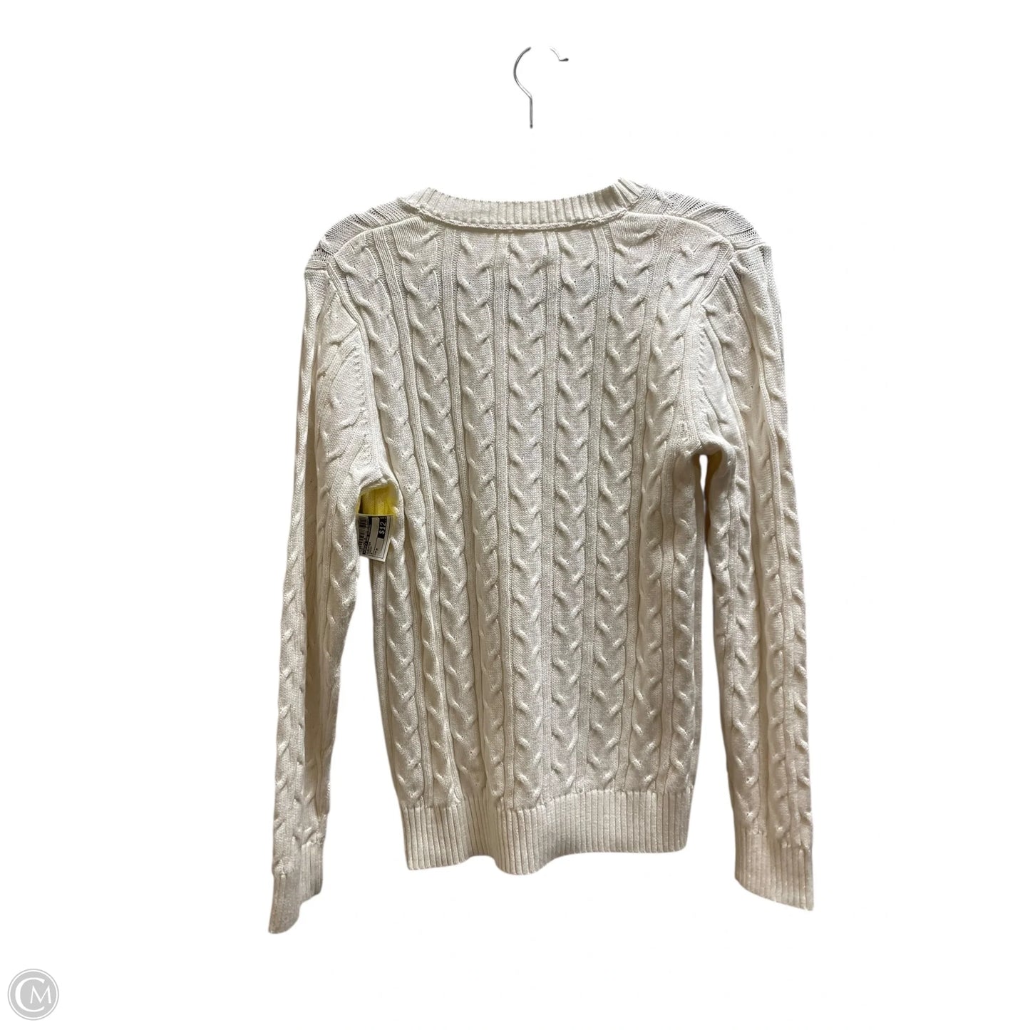 Sweater By Croft And Barrow In Cream, Size: M