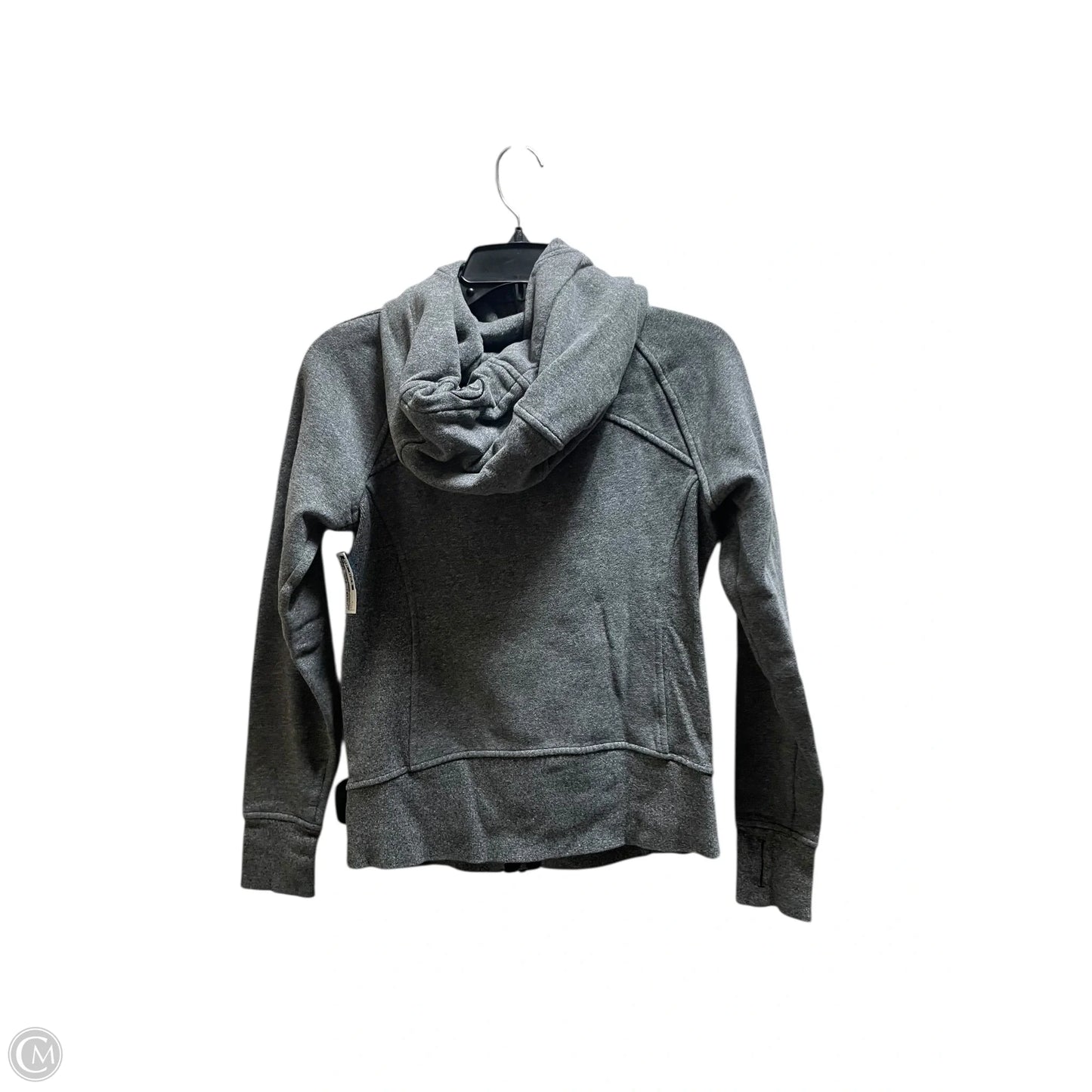 Athletic Jacket By Lululemon In Grey, Size: 4