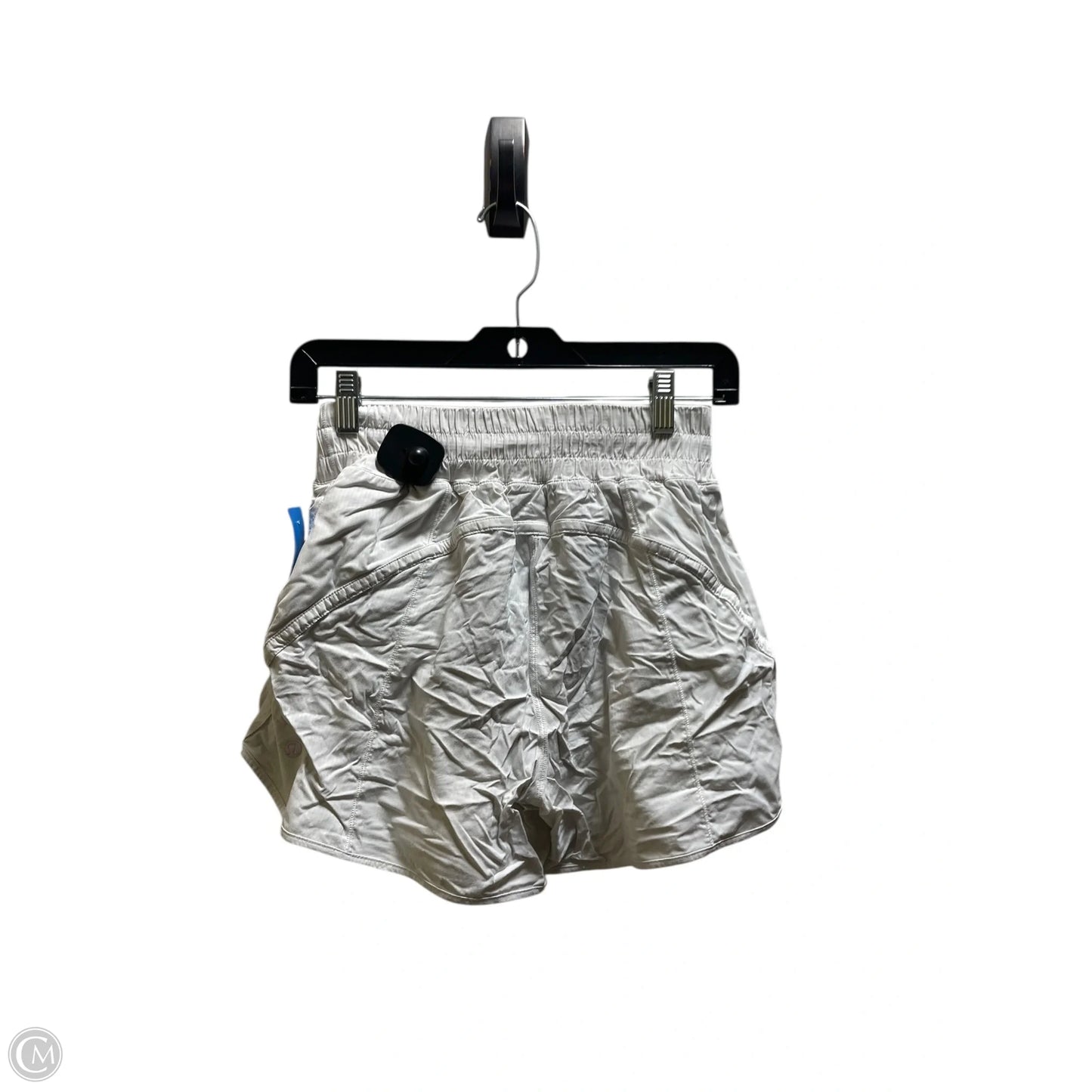 Athletic Shorts By Lululemon In White, Size: 6