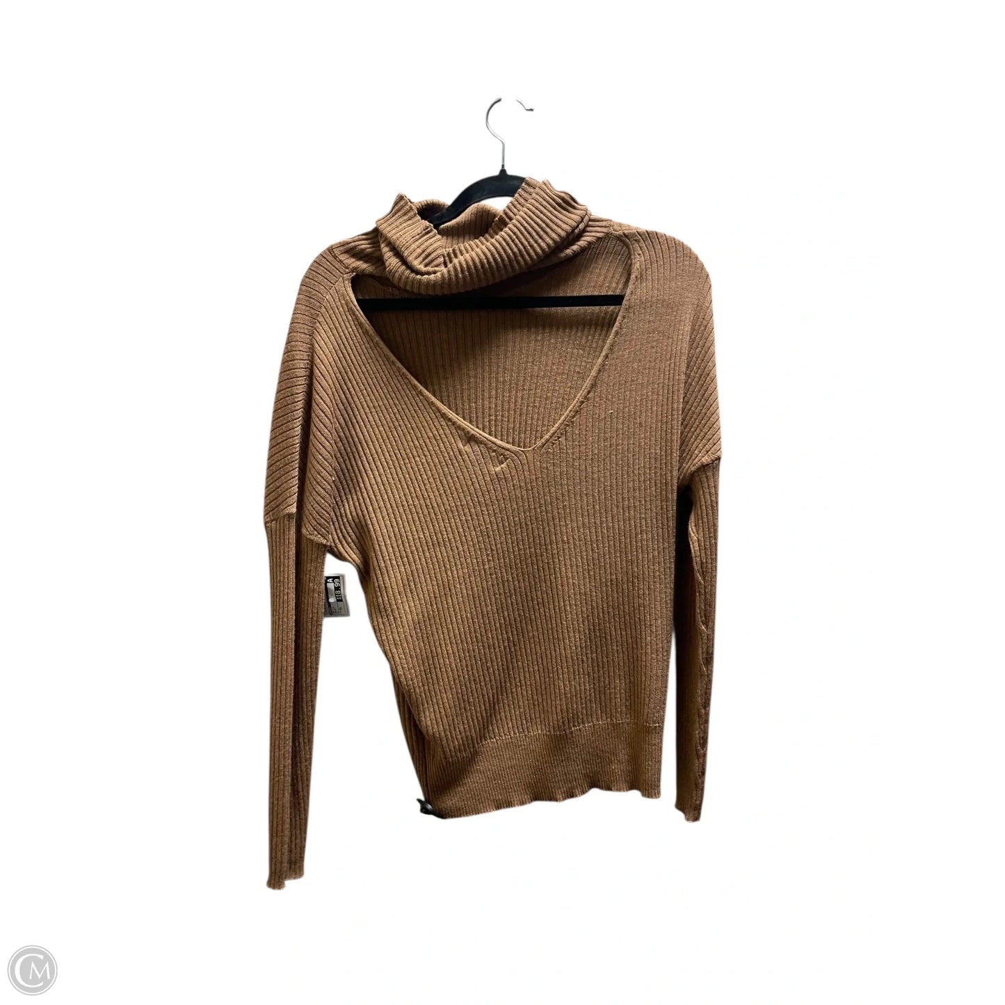 Top Long Sleeve By Maeve In Brown, Size: Xs