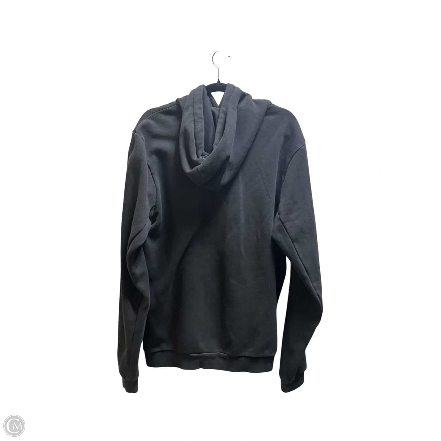 Athletic Sweatshirt Hoodie By Adidas In Black, Size: L