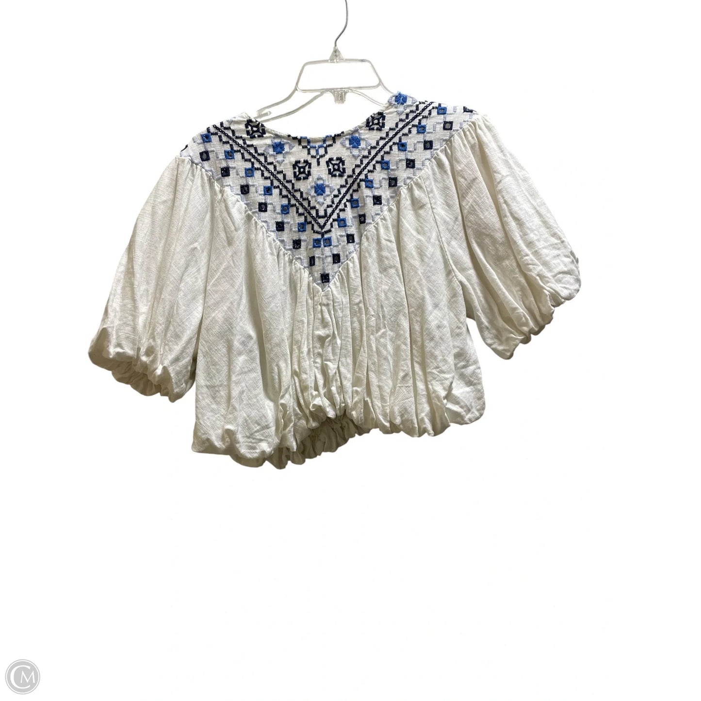 Top Short Sleeve By Free People In White, Size: M
