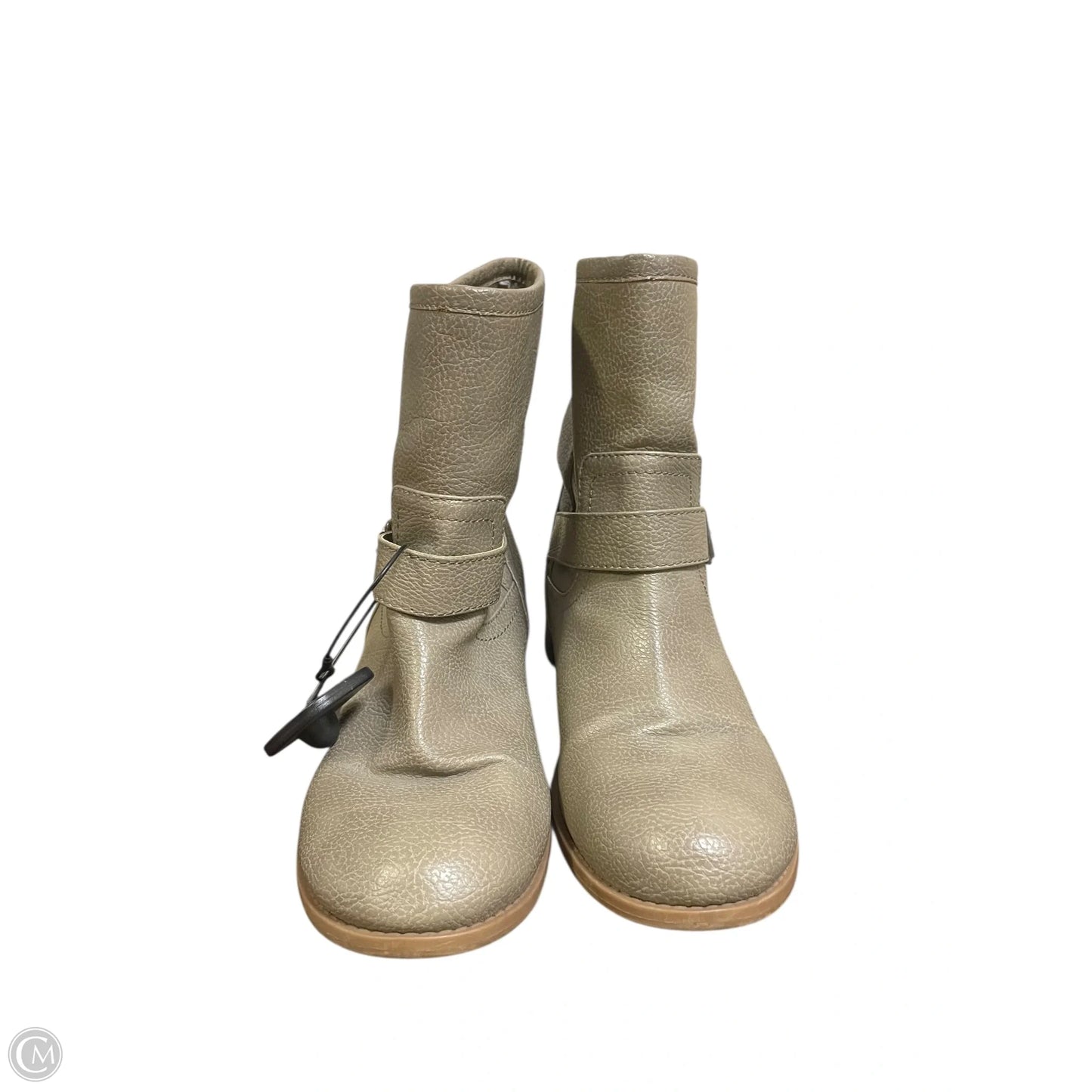 Boots Ankle Flats By Clothes Mentor In Grey, Size: 9