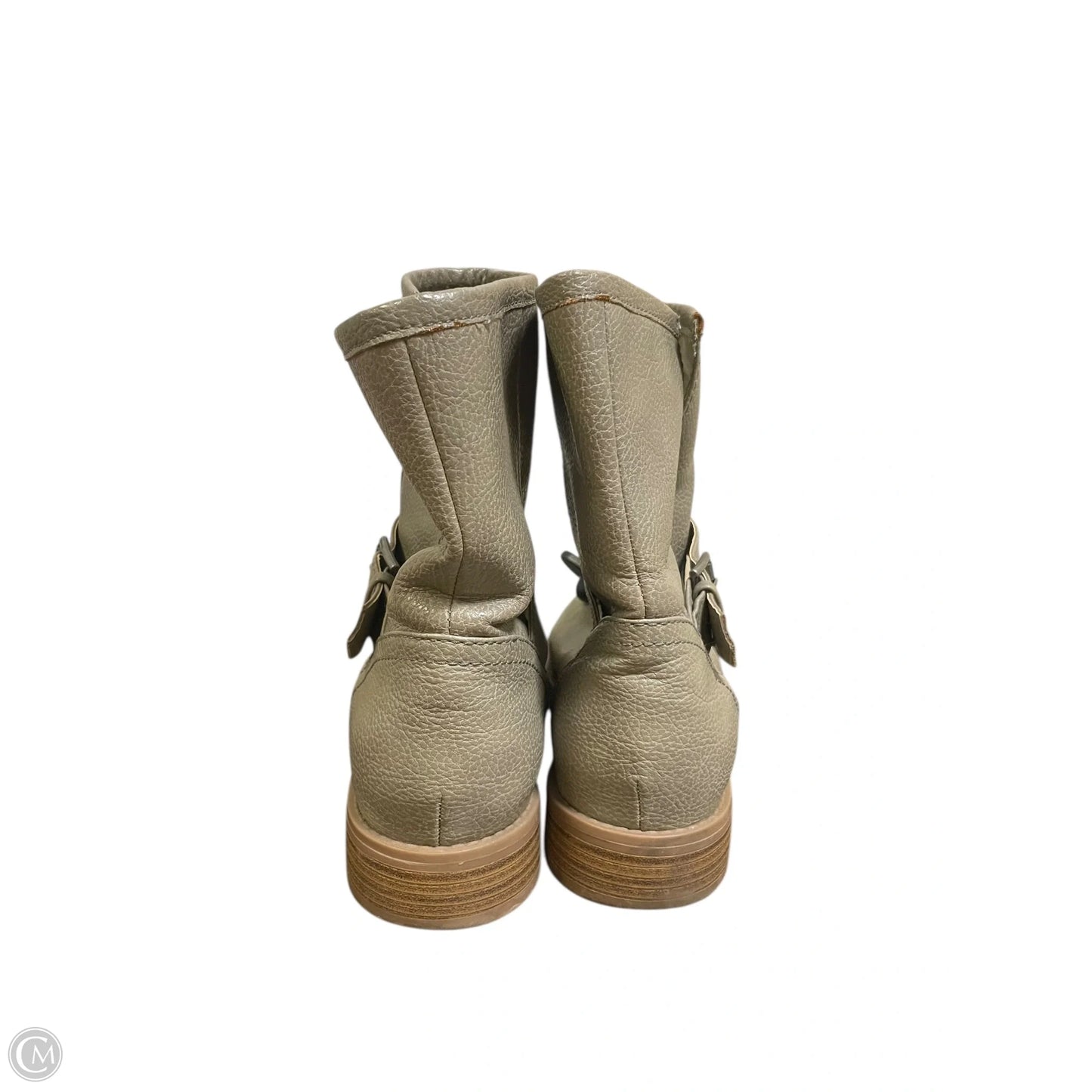 Boots Ankle Flats By Clothes Mentor In Grey, Size: 9