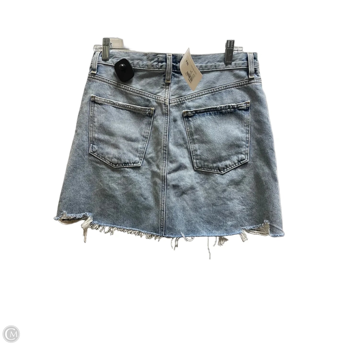 Skirt Mini & Short By Agolde In Blue Denim, Size: 6