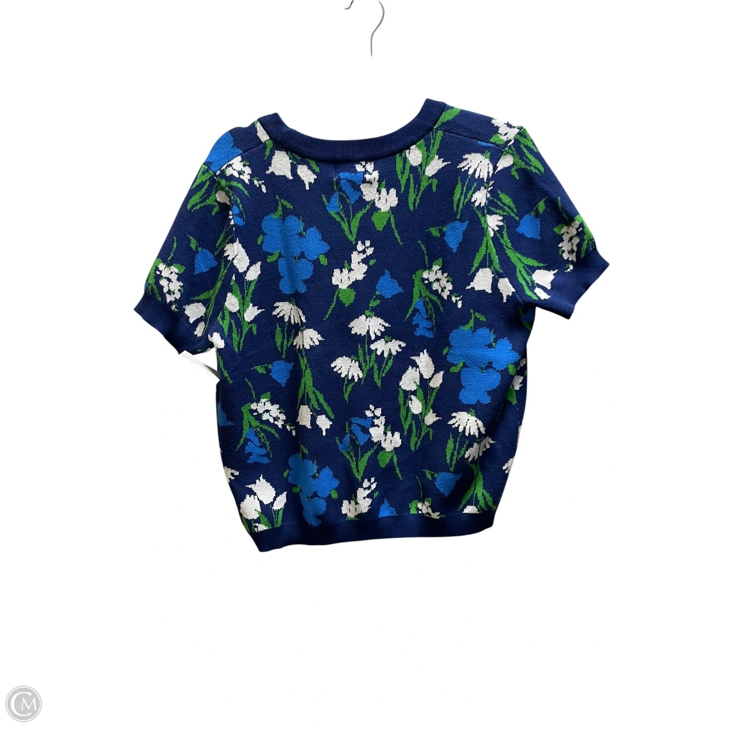 Top Short Sleeve Designer By Kate Spade In Blue, Size: Xl