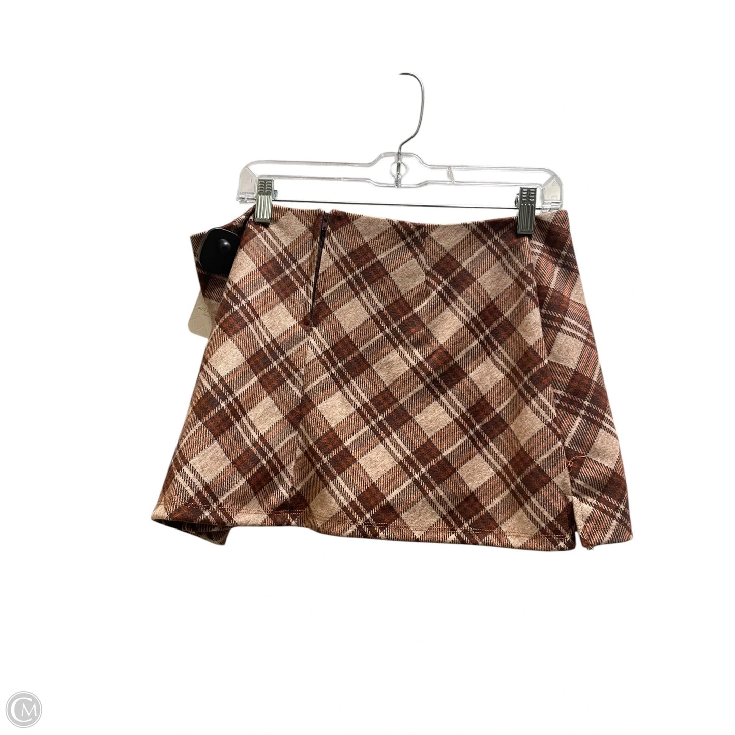 Skirt Mini & Short By Altard State In Brown, Size: Xl
