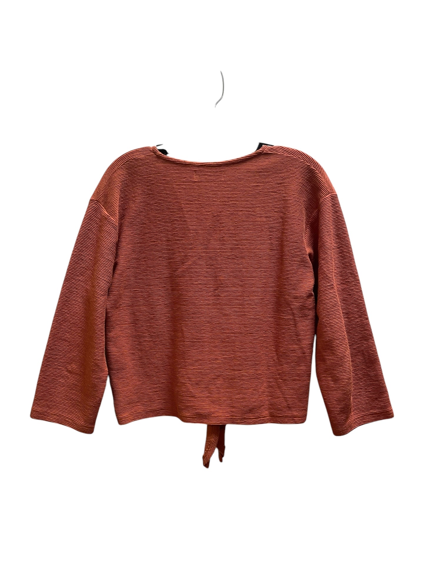 Top Long Sleeve By Madewell In Orange, Size: S