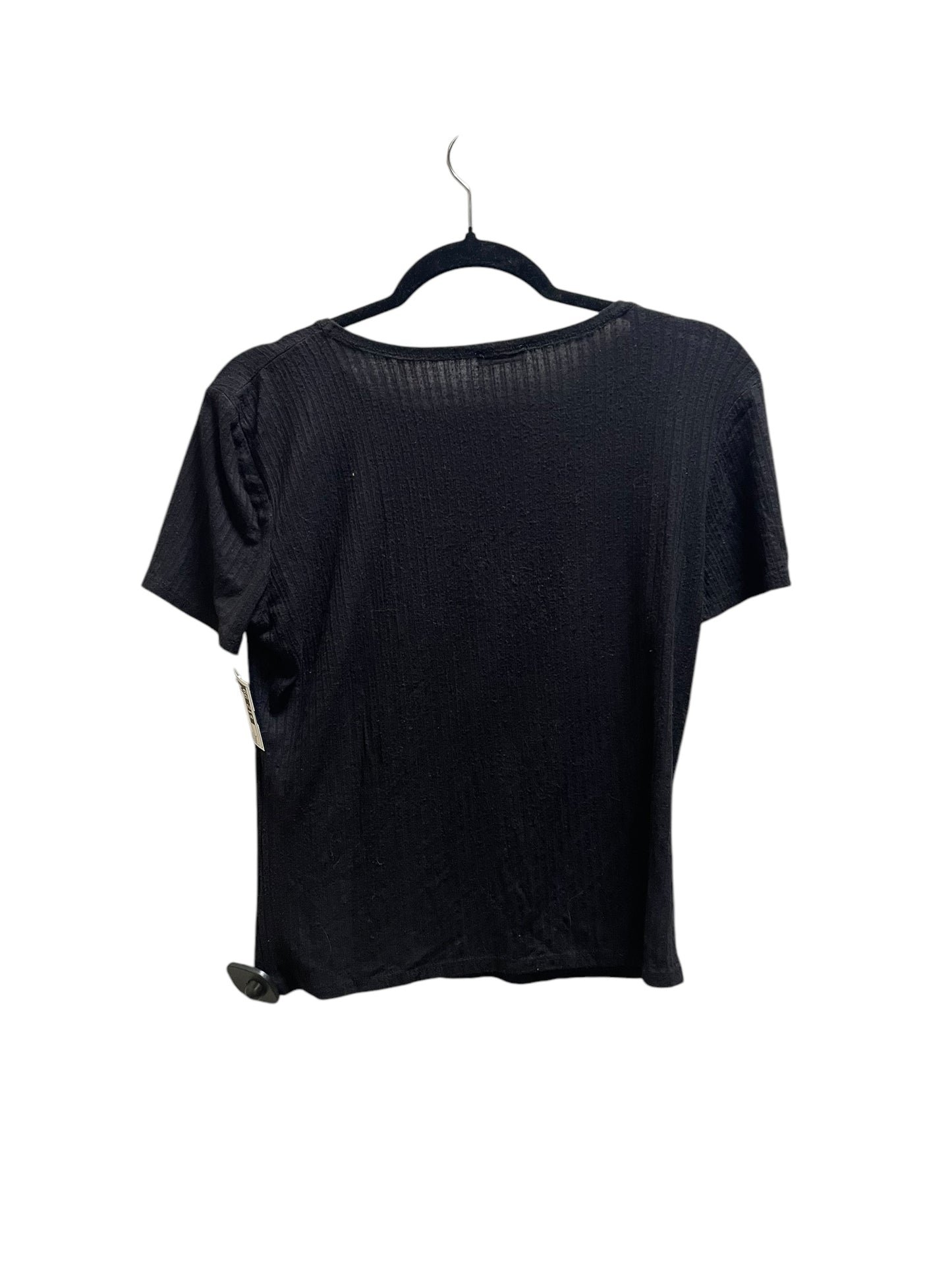 Top Short Sleeve By Free People In Black, Size: L