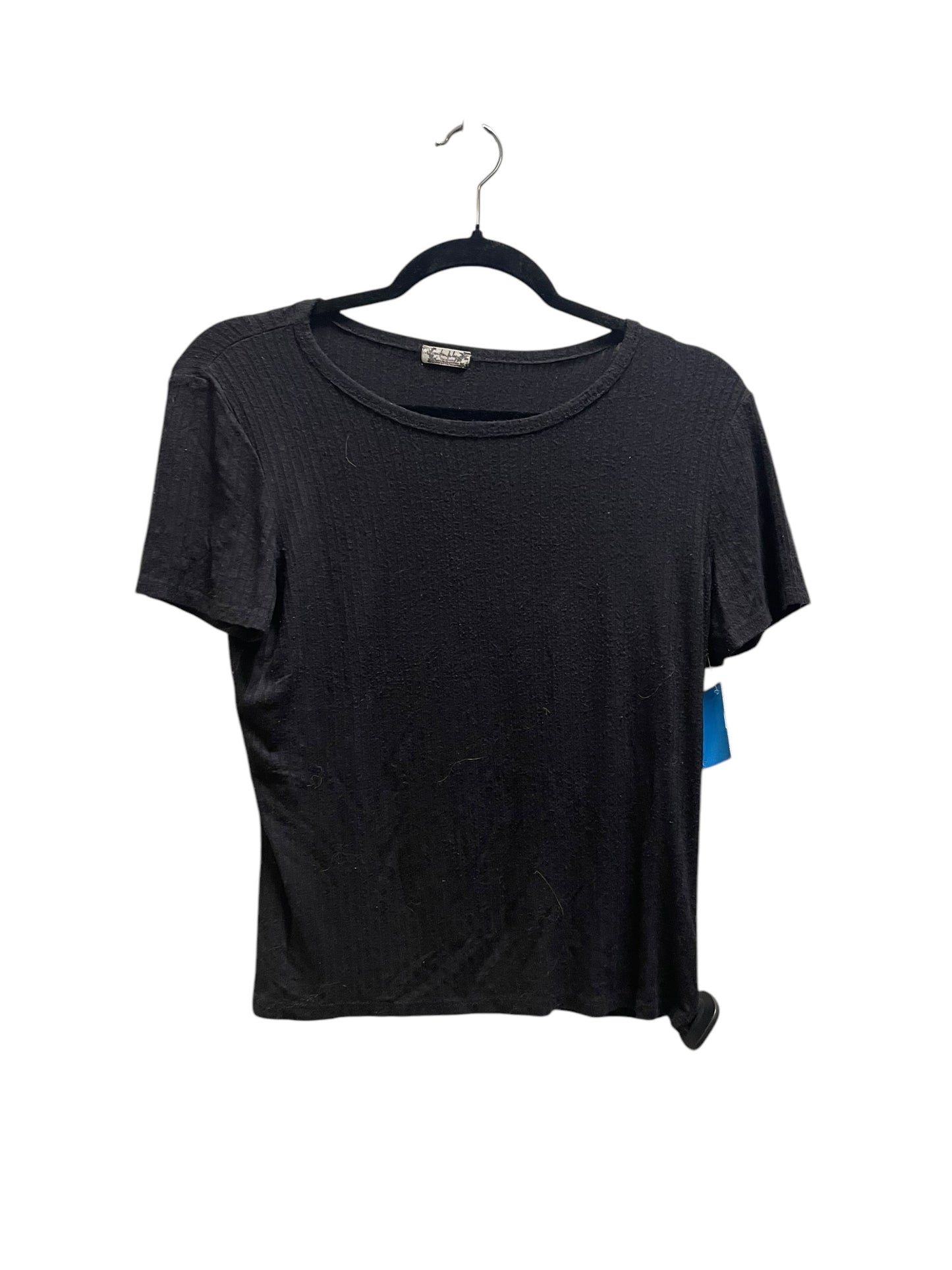 Top Short Sleeve By Free People In Black, Size: L