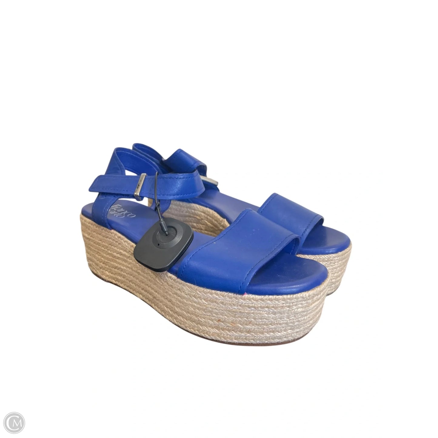Sandals Heels Platform By Franco Sarto In Blue, Size: 8