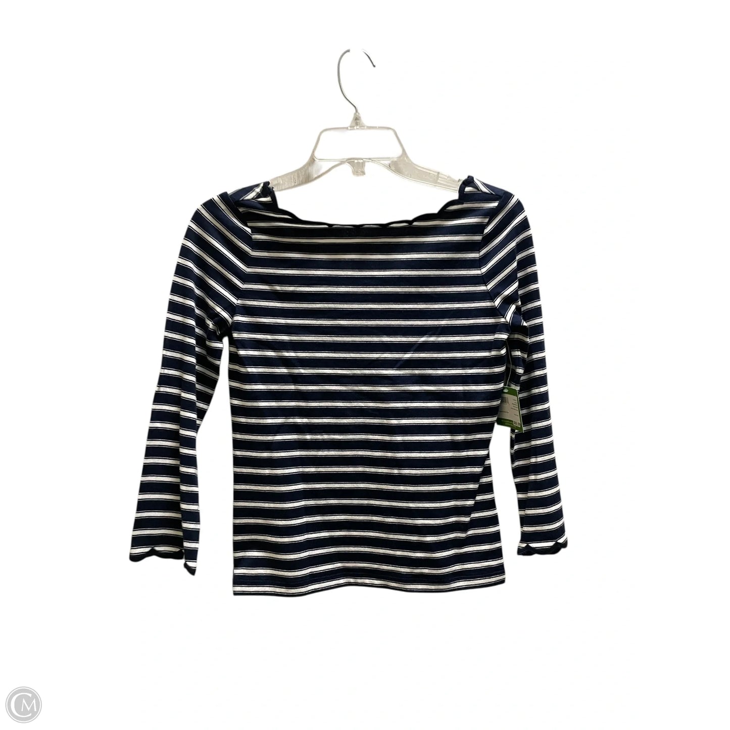 Top Long Sleeve Designer By Kate Spade In Navy, Size: Xs