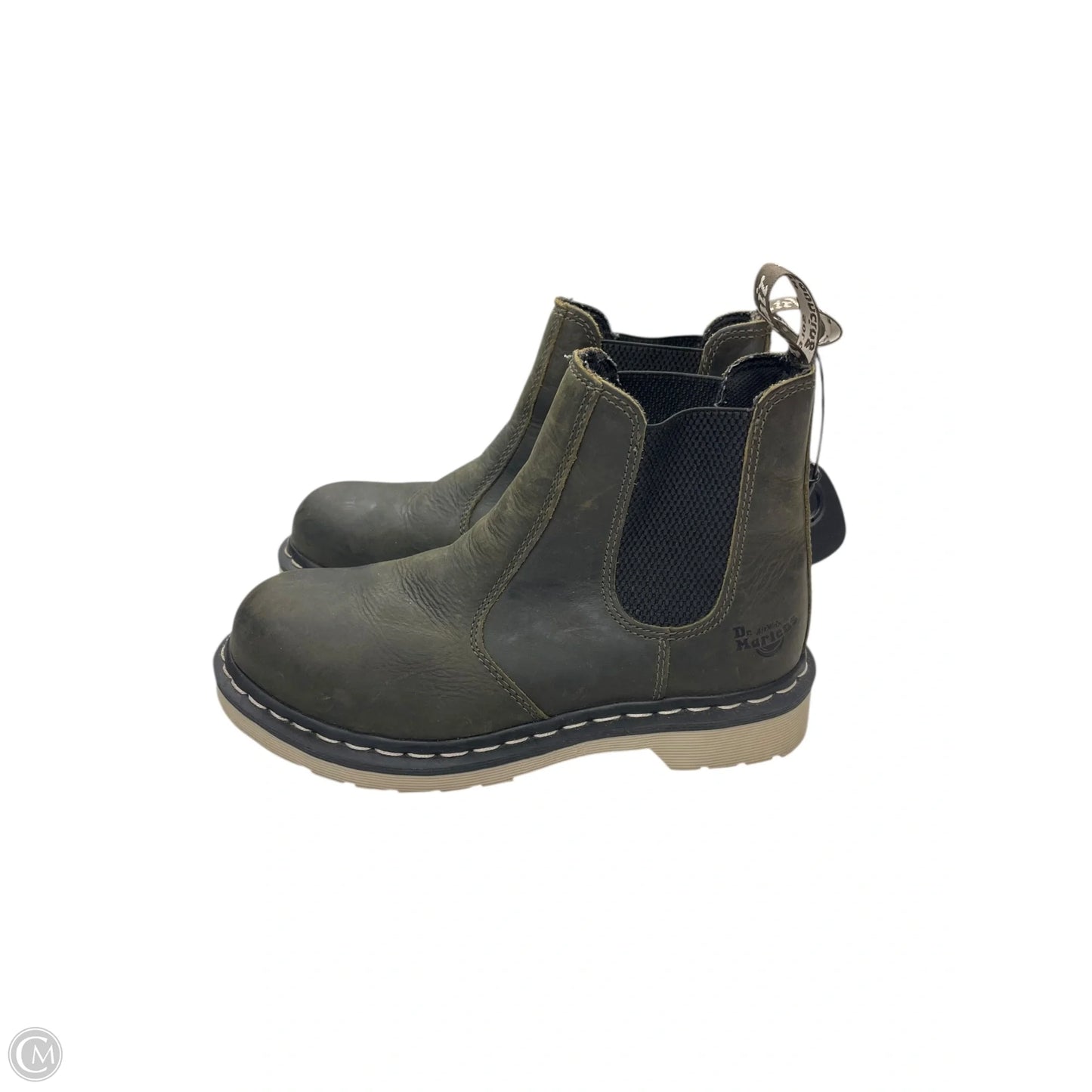 Boots Ankle Flats By Dr Martens In Green, Size: 6.5