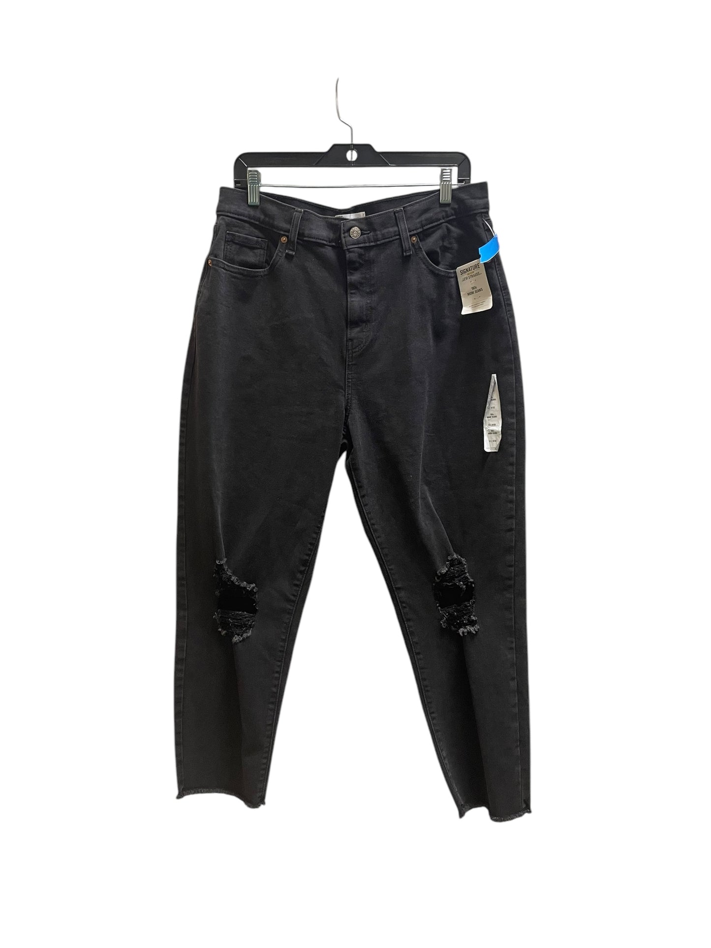 Jeans Cropped By Levis In Black, Size: 10