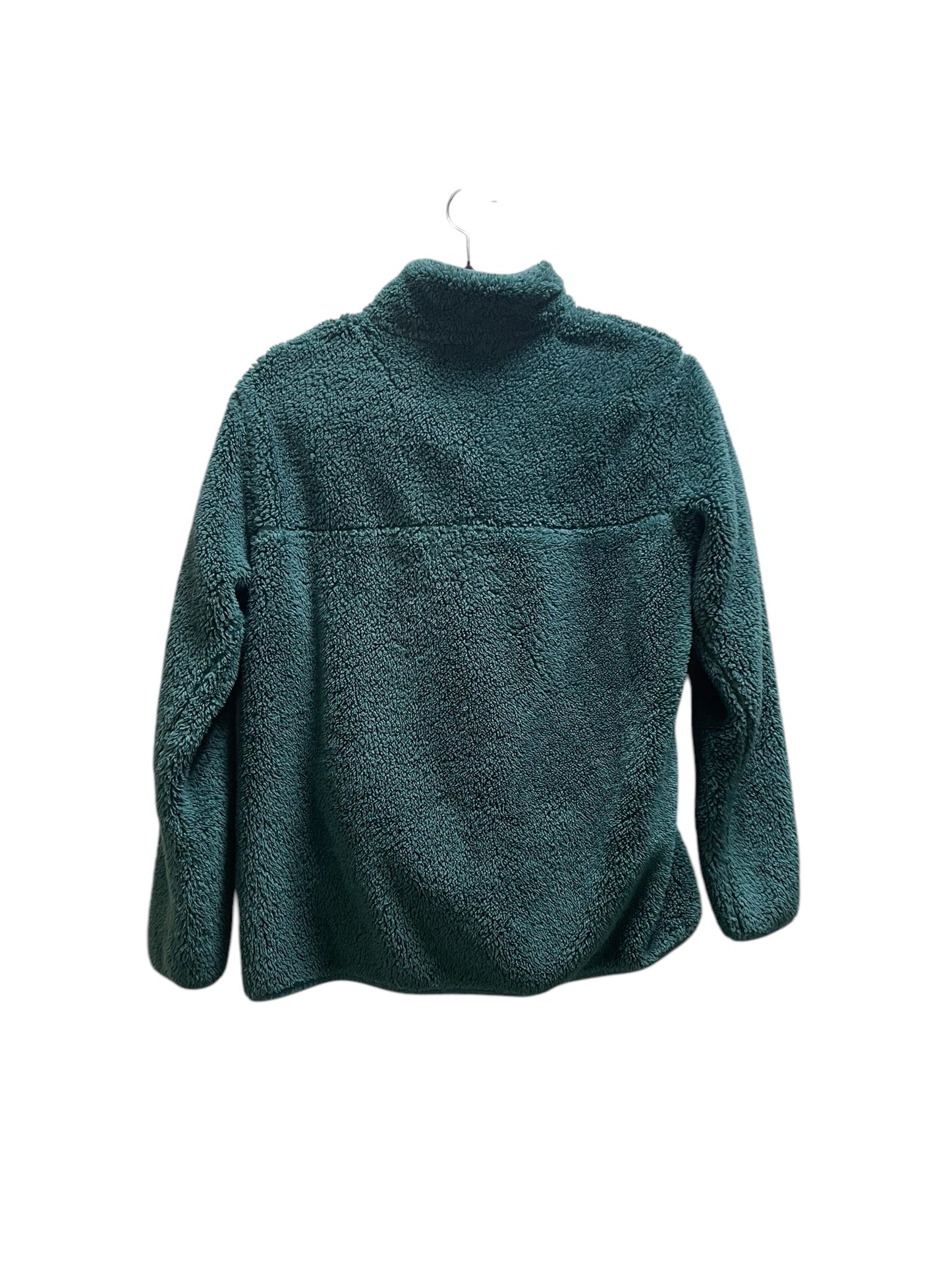 Sweatshirt Collar By Eddie Bauer In Green, Size: M