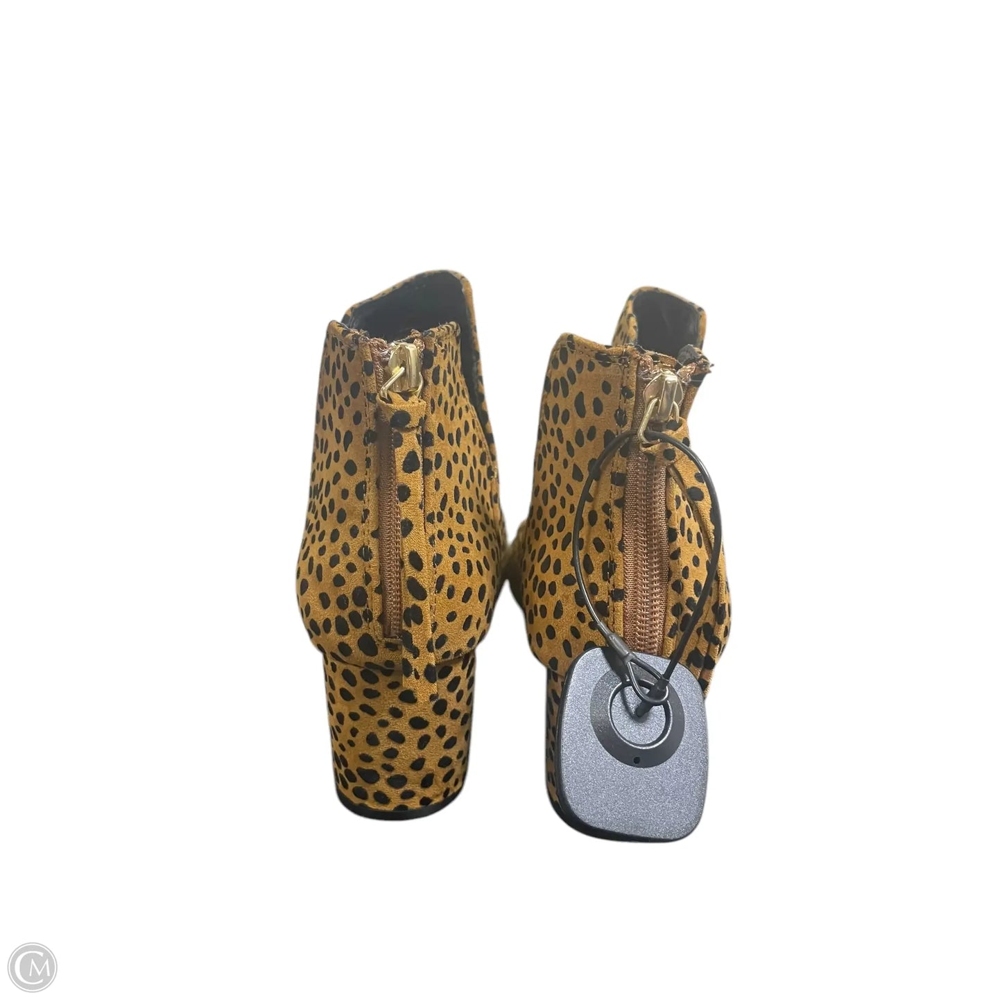 Boots Ankle Heels By Qupid In Animal Print, Size: 10