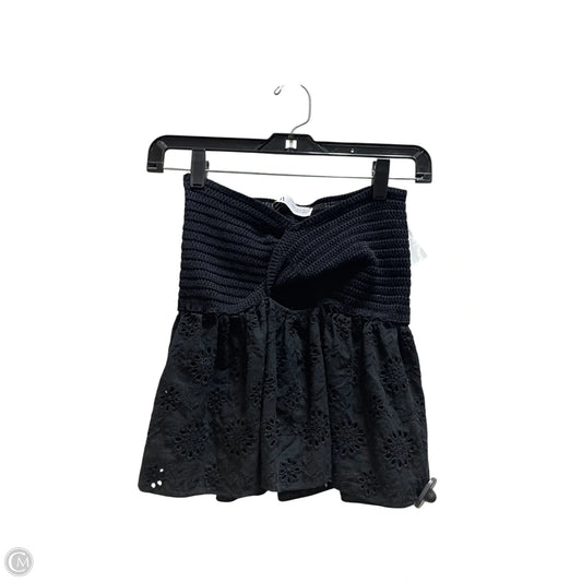 Top Sleeveless By Zara In Black, Size: M