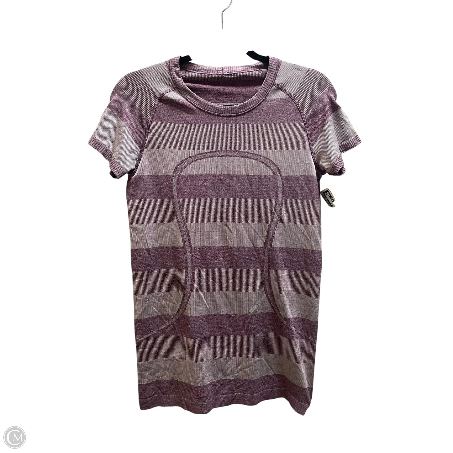 Athletic Top Short Sleeve By Lululemon In Purple, Size: 8