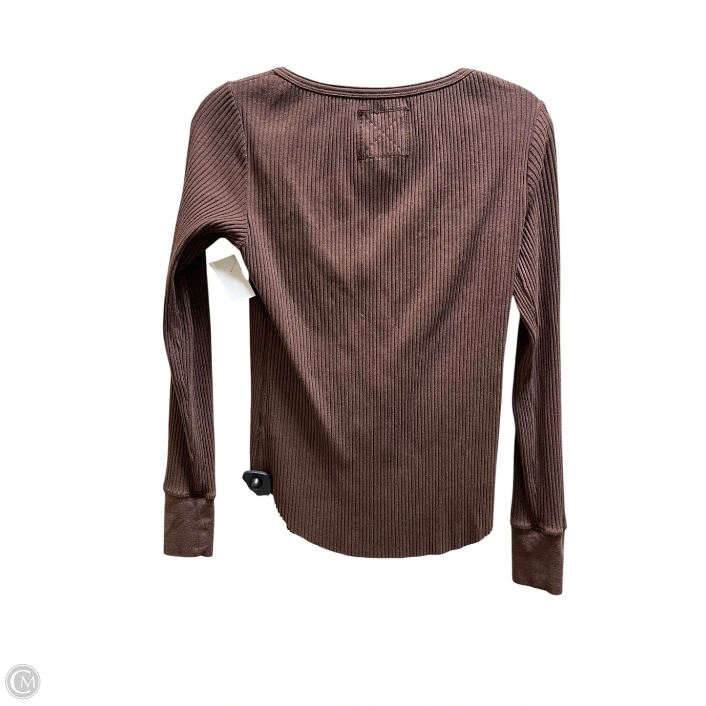 Top Long Sleeve By Aerie In Brown, Size: S