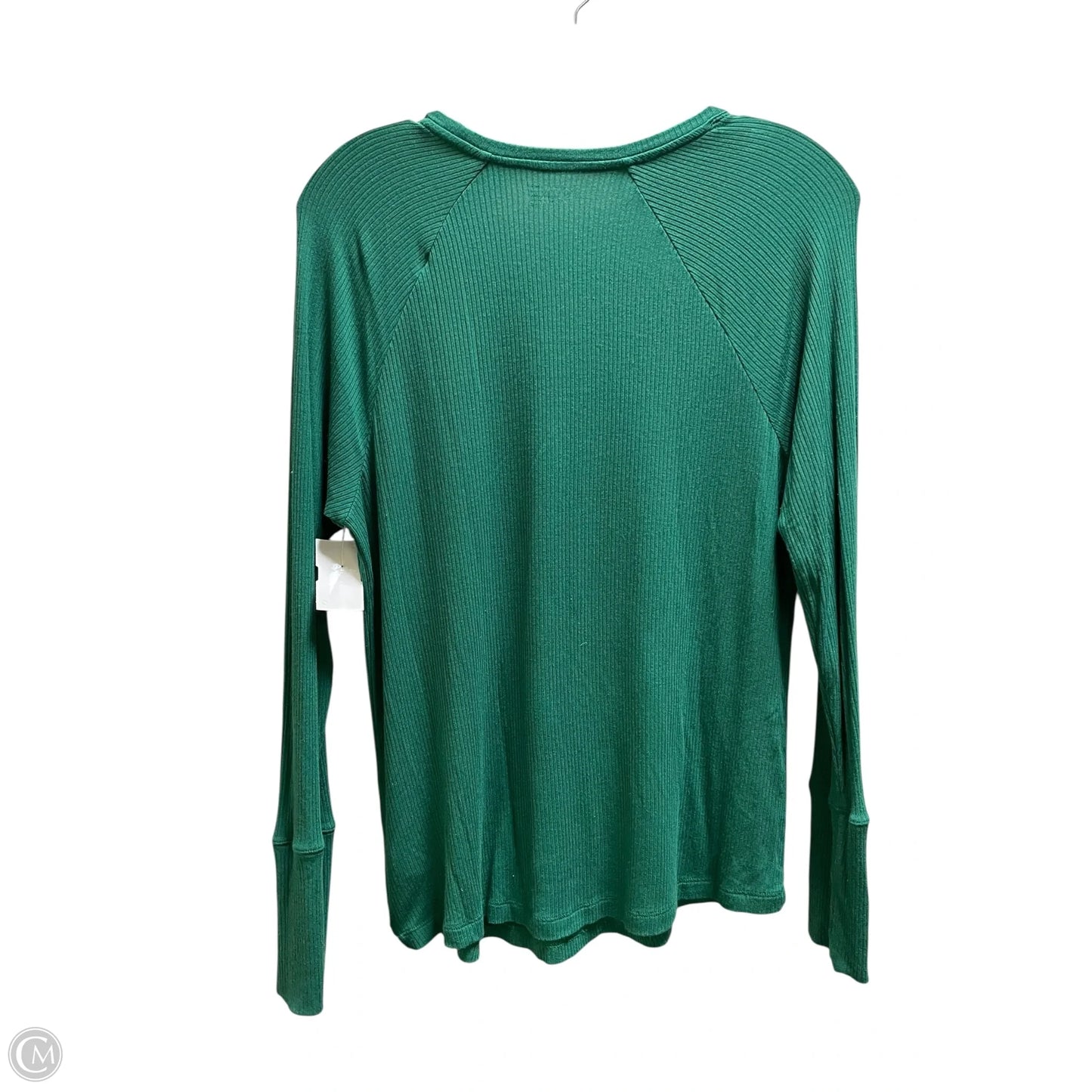 Top Long Sleeve By Aerie In Green, Size: S