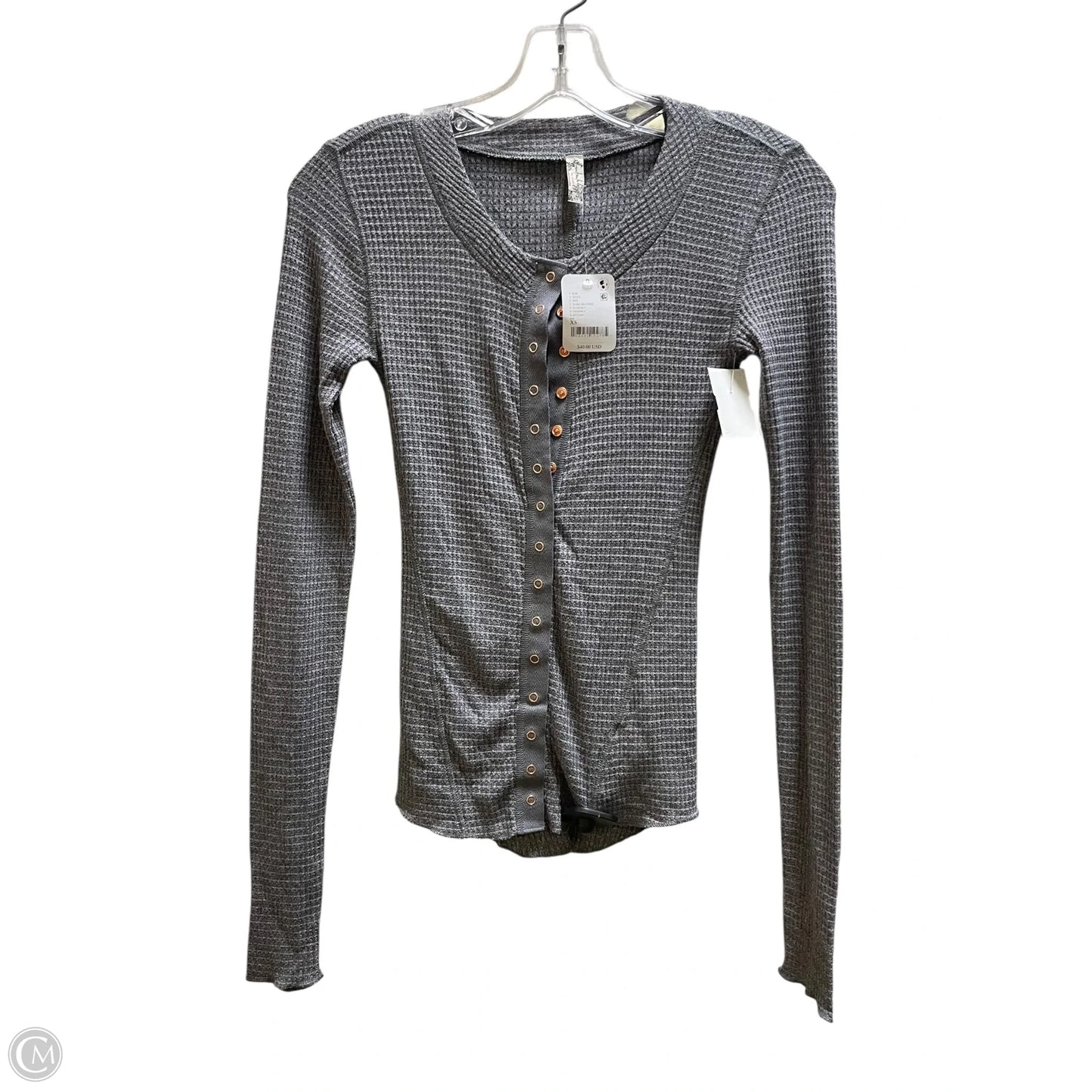 Top Long Sleeve By Free People In Grey, Size: Xs
